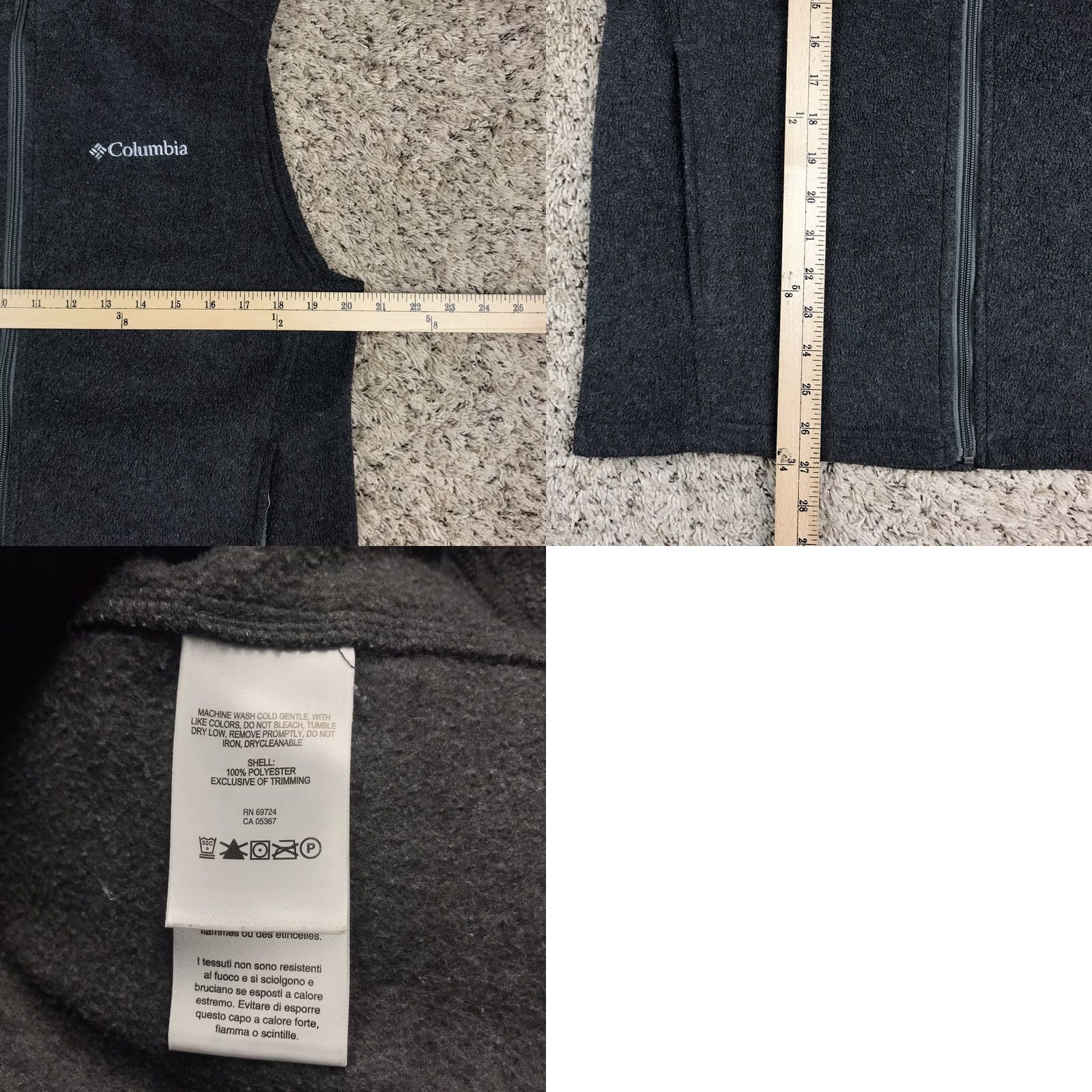 Logo 7 Columbia Fleece Full Zip Jacket Vest Gray Small Embroidered Logo Mens Size US S / EU 44-46 / 1 - 8 Thumbnail