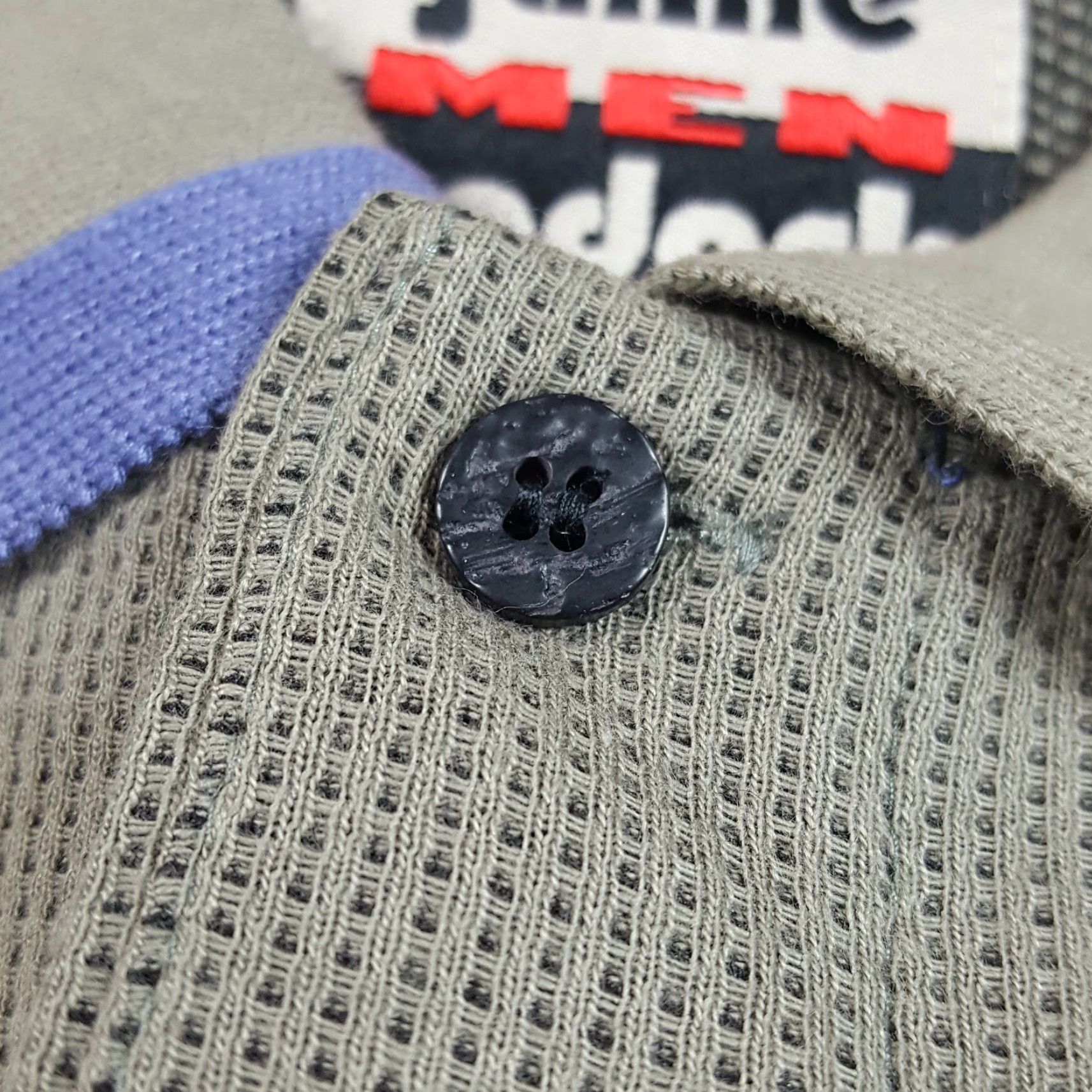 Vintage VINTAGE Jamie Sadock Golf Polo Shirt Short Sleeve Collared Button Shirt Men Medium Gray 90s Casual Sports Geometric Knit Cotton Size US M / EU 48-50 / 2 - 3 Thumbnail