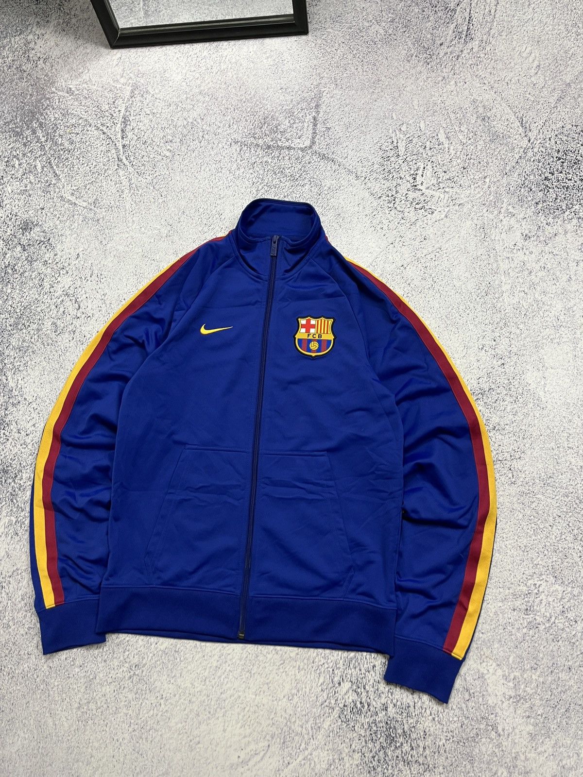 Nike Nike F.C. Barcelona Football Track Top Soccer Jacket Rare Size US S / EU 44-46 / 1 - 3 Thumbnail