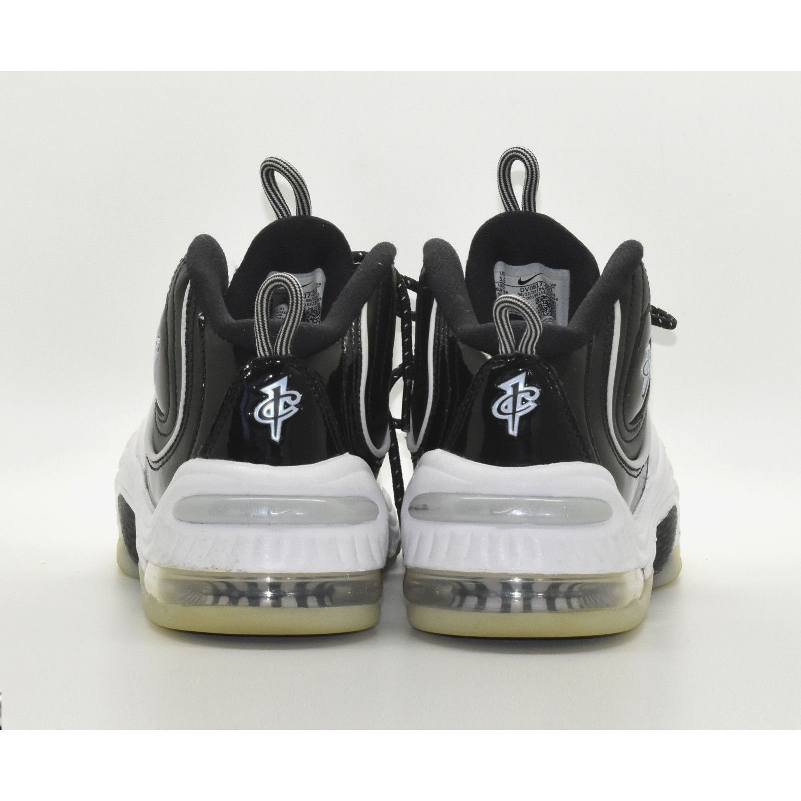 Nike NIKE AIR Penny 2 Black/White Patent Shoes DV0817-001 Sz 5.5 Size US 5.5 / EU 38 - 4 Thumbnail