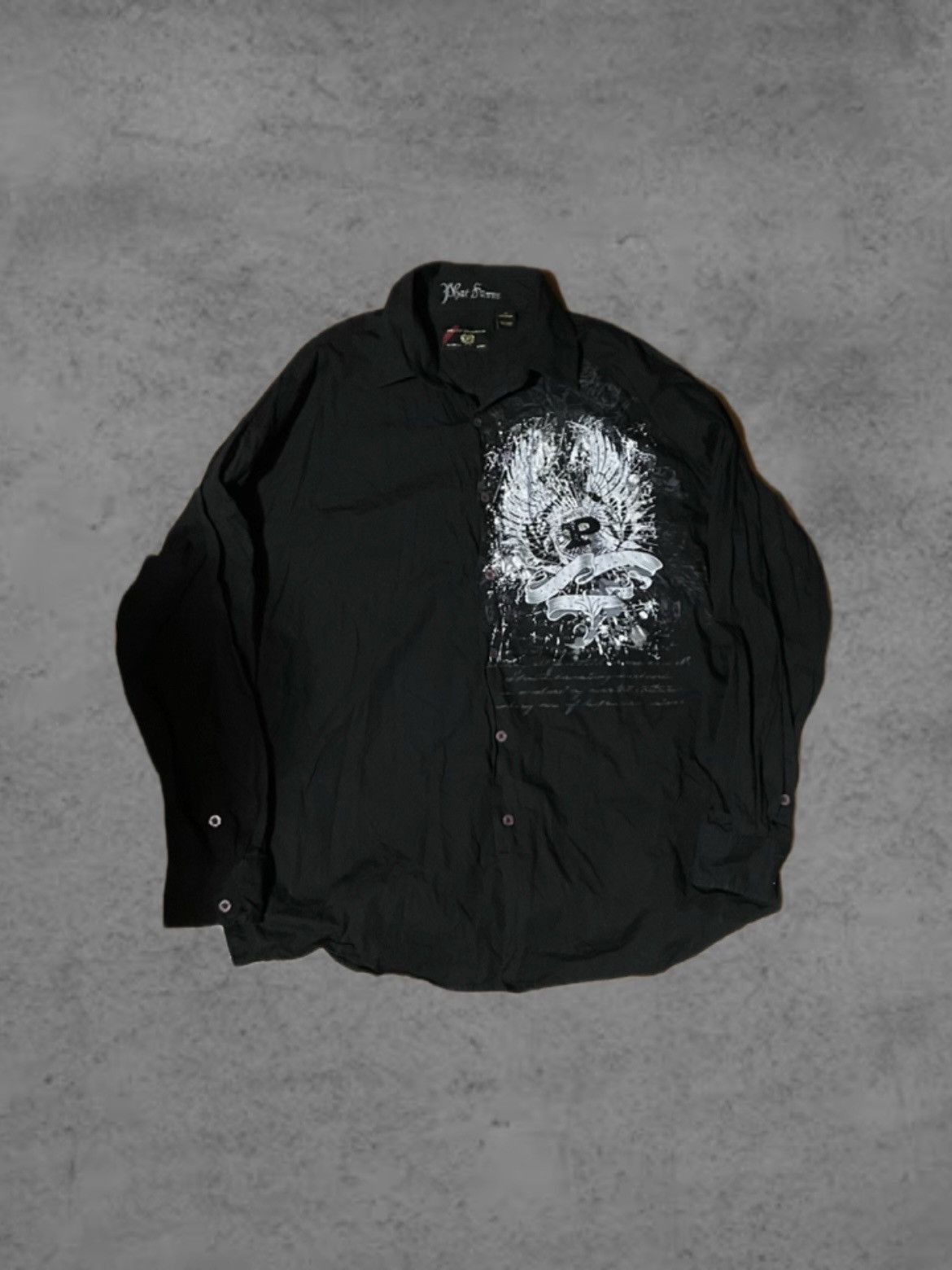 Phat Farm Phat Farm Y2K Black and White Button-Up Size US XXL / EU 58 / 5 - 1 Thumbnail