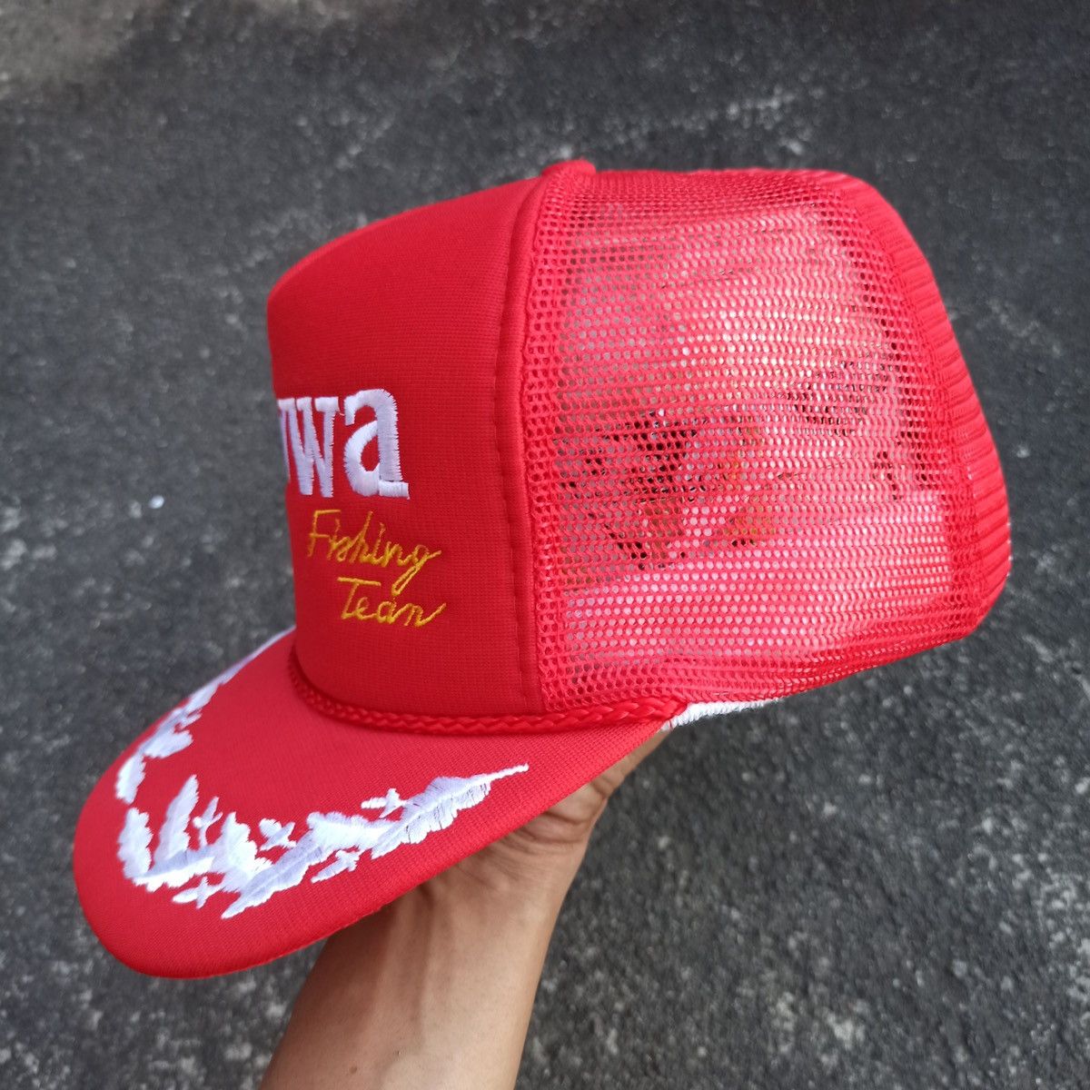 Vintage VINTAGE DAIWA FISHING TEAM TRUCKER HAT. Size ONE SIZE - 3 Thumbnail