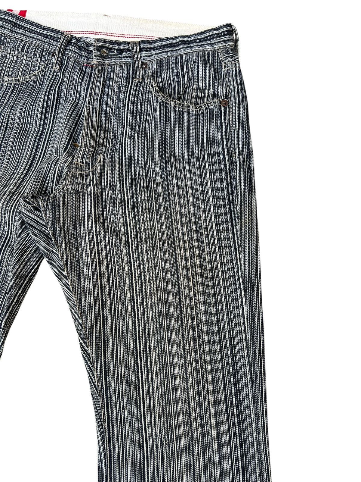Schlussel BLUE WAY Japan Striped Flare Jeans Size US 30 / EU 46 - 11 Thumbnail