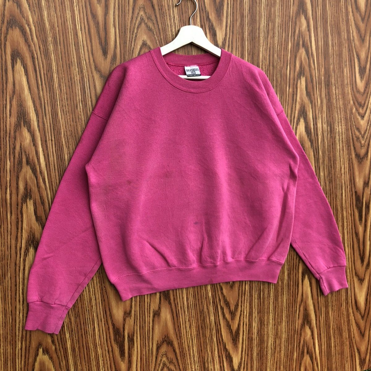 Vintage Vintage 90s Rare Essential Lee Basic Megenta Crewneck Size US L / EU 52-54 / 3 - 2 Thumbnail