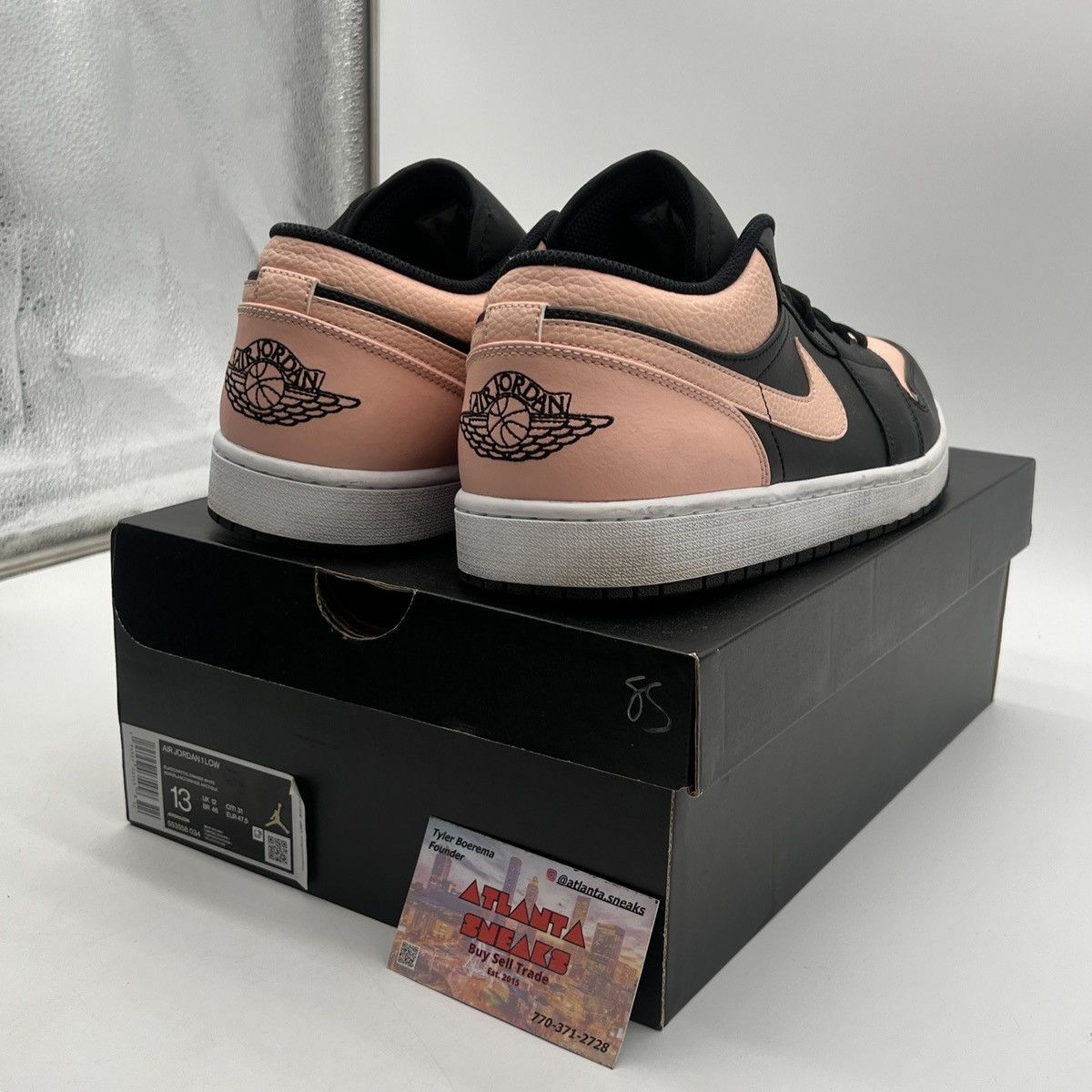 Nike Air Jordan 1 low crimson tint Size US 13 / EU 46 - 5 Thumbnail