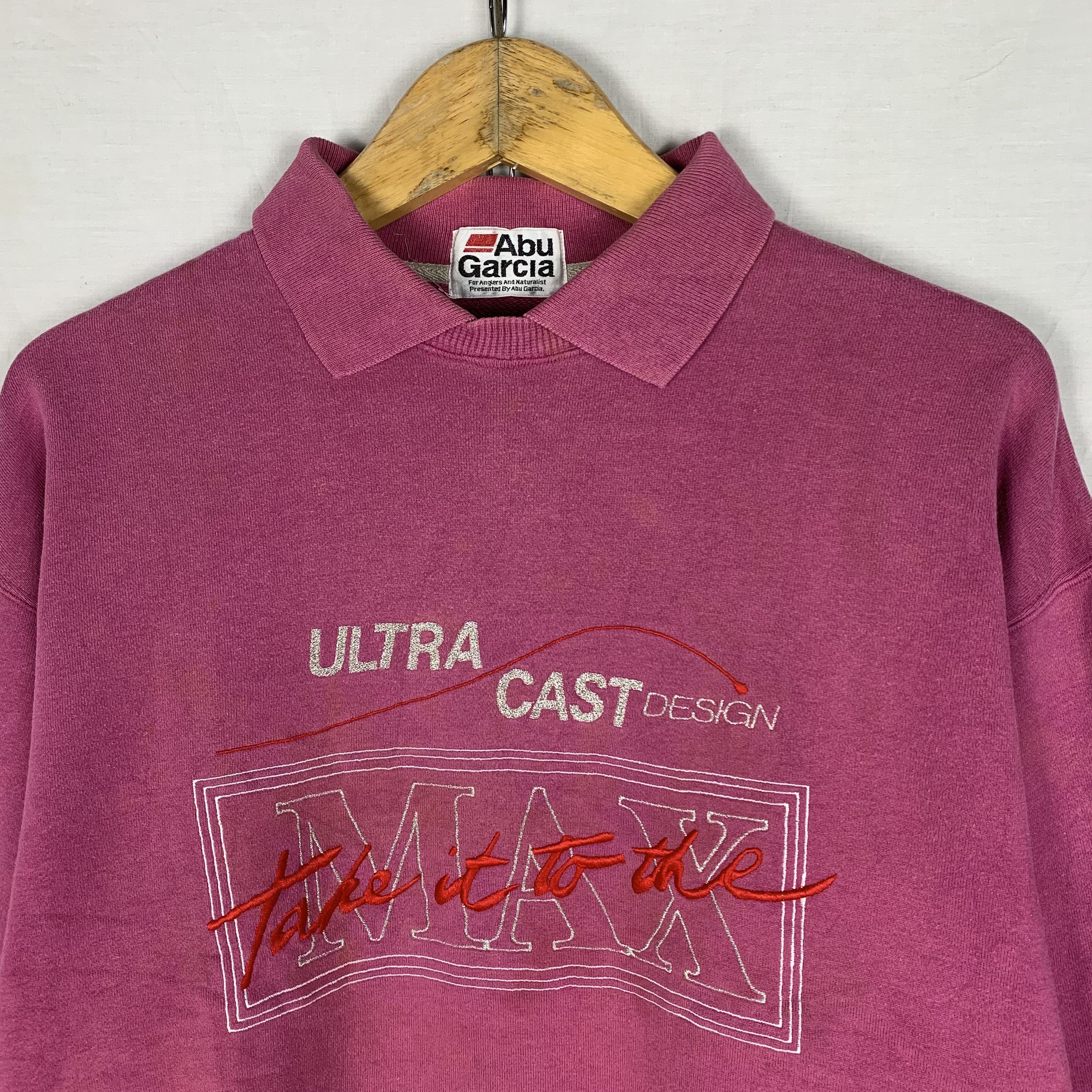Vintage Vintage Abu Garcia Sweatshirt Collared Crewneck Size US M / EU 48-50 / 2 - 3 Thumbnail