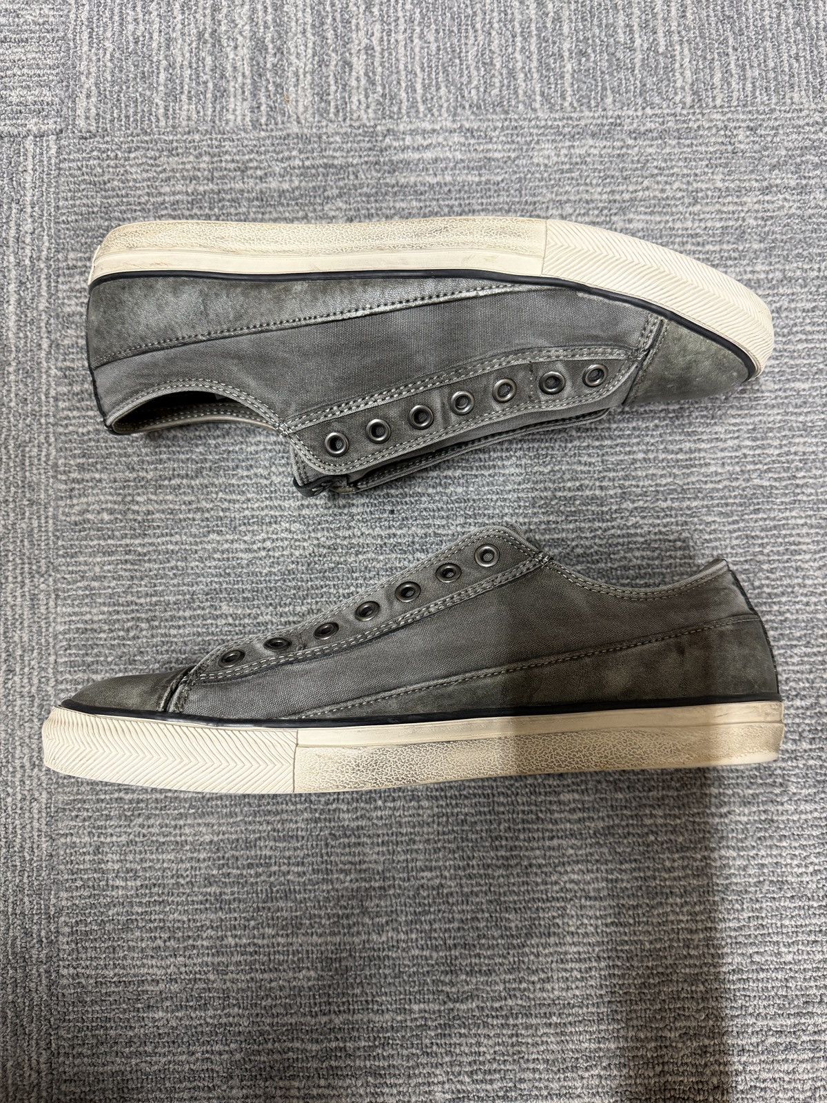 John Varvatos John Varvatos Vulc Laceless Low Top Sneakers Size US 11 / EU 44 - 1 Thumbnail