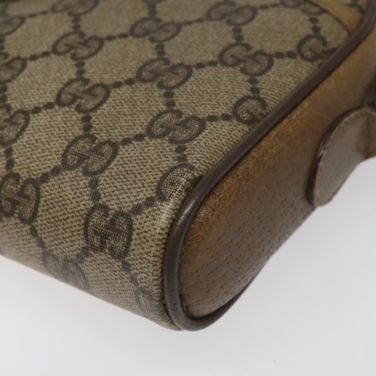 Gucci GUCCI GG Supreme Web Sherry Line Shoulder Bag Pvc Beige 116 Size ONE SIZE - 10 Thumbnail