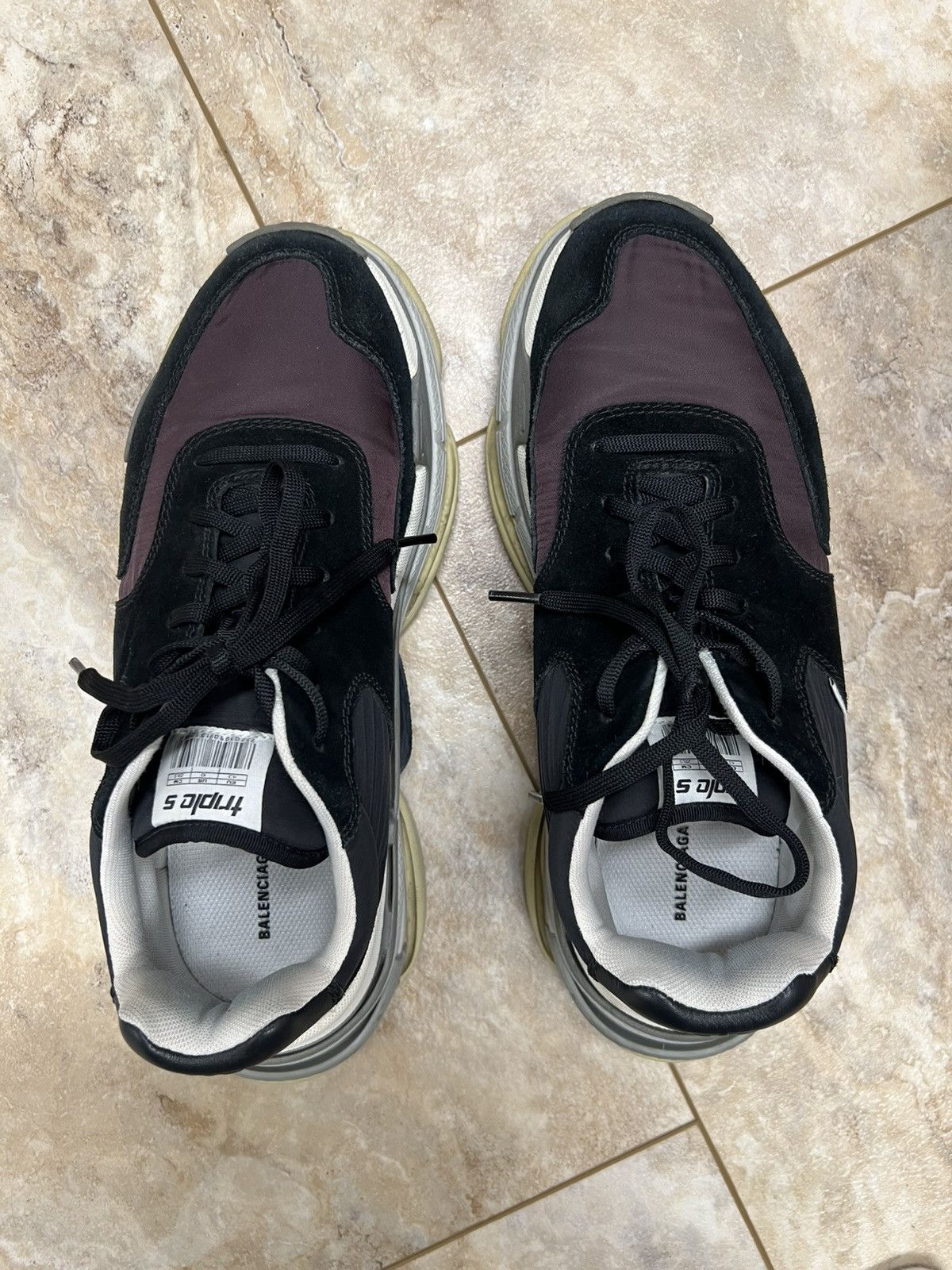 Balenciaga Balenciaga Triple S 2.0 ‘Bordeaux’ Suede/Nylon Sneakers Size US 10 / EU 43 - 8 Thumbnail