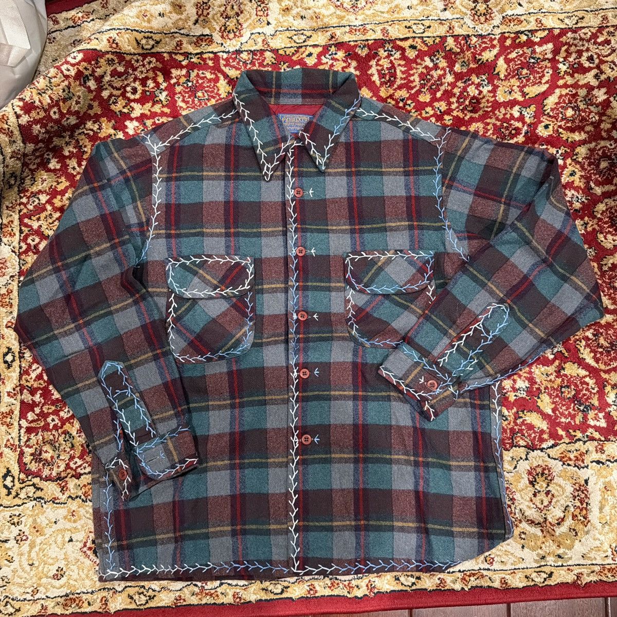 Pendleton Pendleton Hand Stitch Vintage Flannel Size US L / EU 52-54 / 3 - 1 Thumbnail