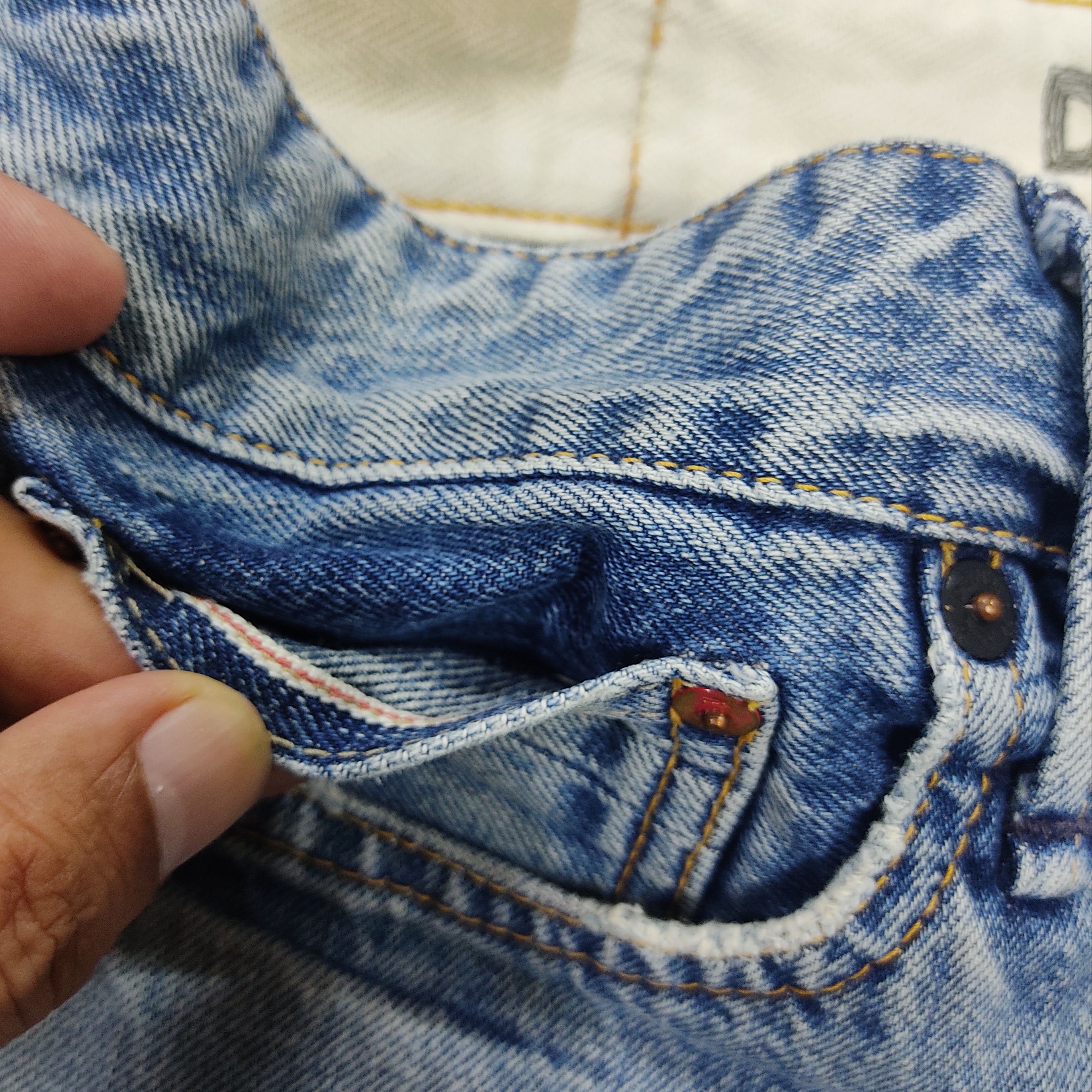 DENHAM DENHAM Razor Slim Japan Artisan Distressed Jeans Size US 30 / EU 46 - 8 Thumbnail