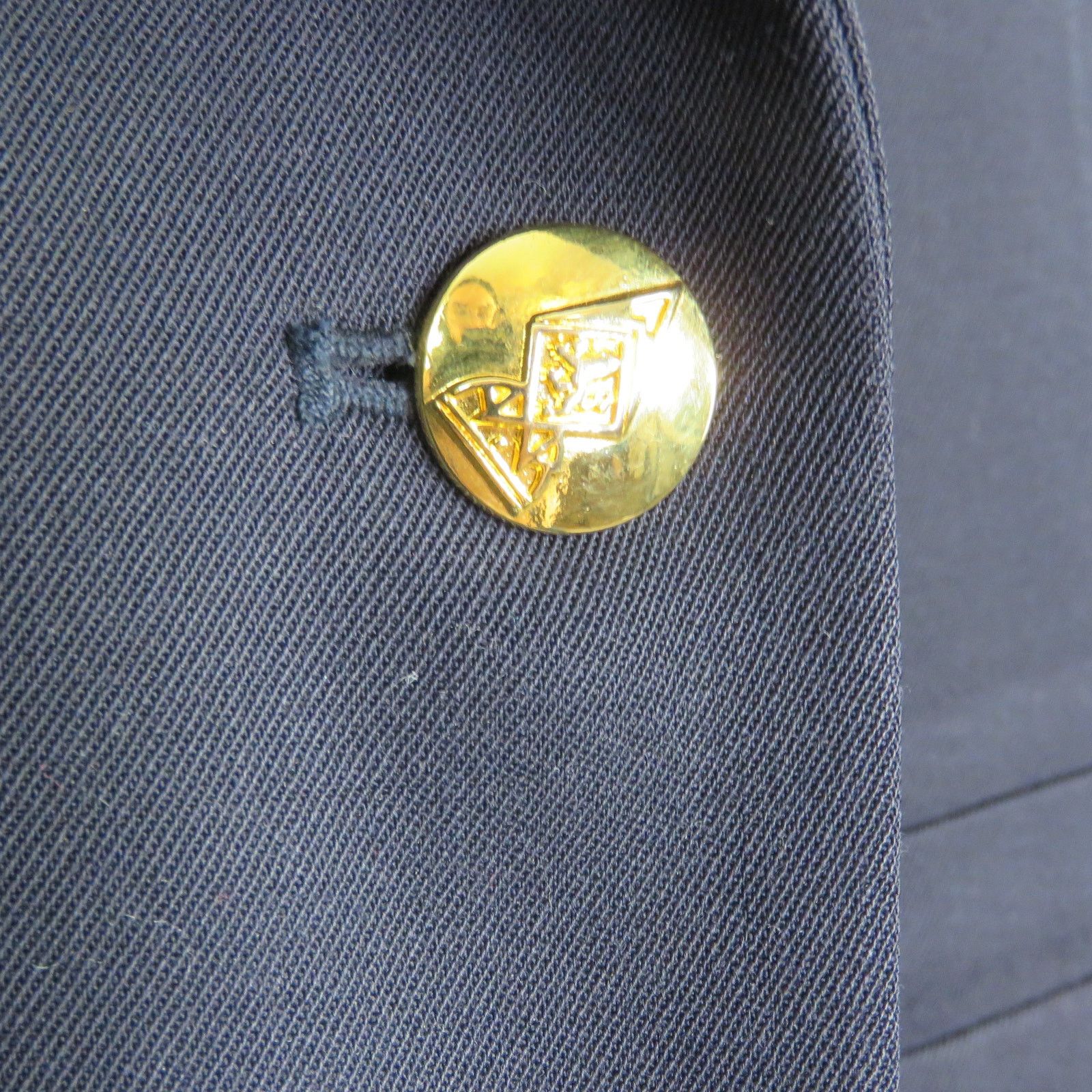 Vintage Vintage Navy Blue Formal Blazer Jacket Gold Buttons Medium Size M / US 6-8 / IT 42-44 - 6 Thumbnail