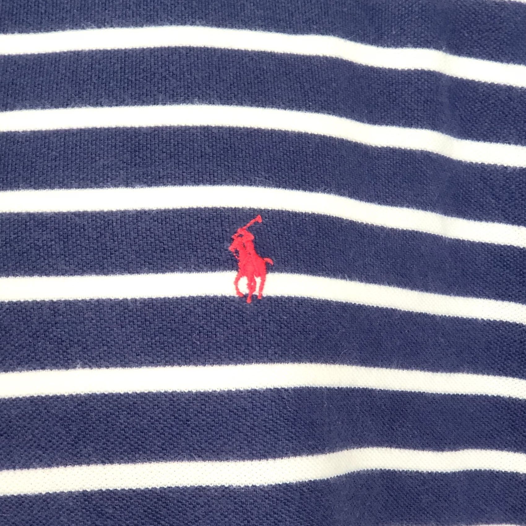 Polo Ralph Lauren Polo Ralph Lauren Polo Shirt - Blue Striped - XL - 100% Cotton - Short Sleeve - Men’s/N/A Size US XL / EU 56 / 4 - 6 Thumbnail
