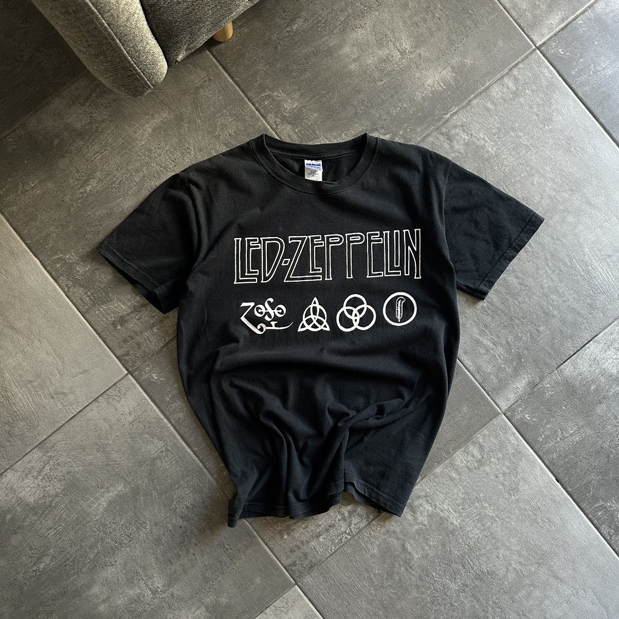 Led Zeppelin × Vintage Vintage Led-Zeppelin T-shirts Band Rock Y2K Big Logo 00s Size US M / EU 48-50 / 2 - 1 Thumbnail