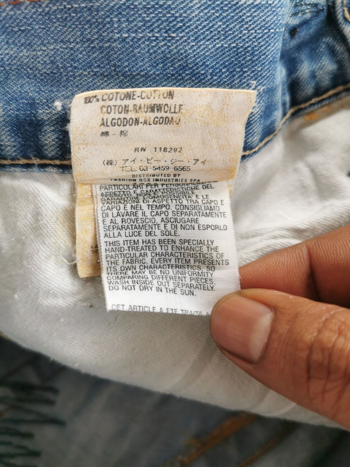 Replay Thrashed Vintage Replay Distressed Embroidery Jeans Size US 32 / EU 48 - 14 Thumbnail