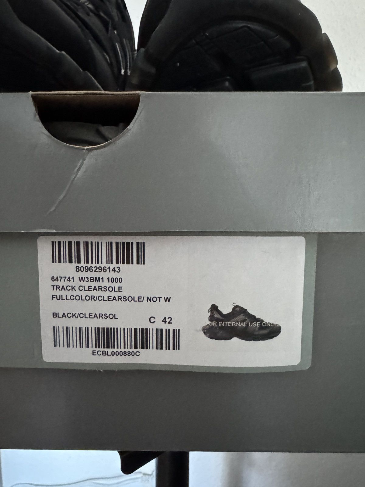 Balenciaga Balenciaga Track Sneaker Black Clear Sole Size US 9 / EU 42 - 5 Thumbnail