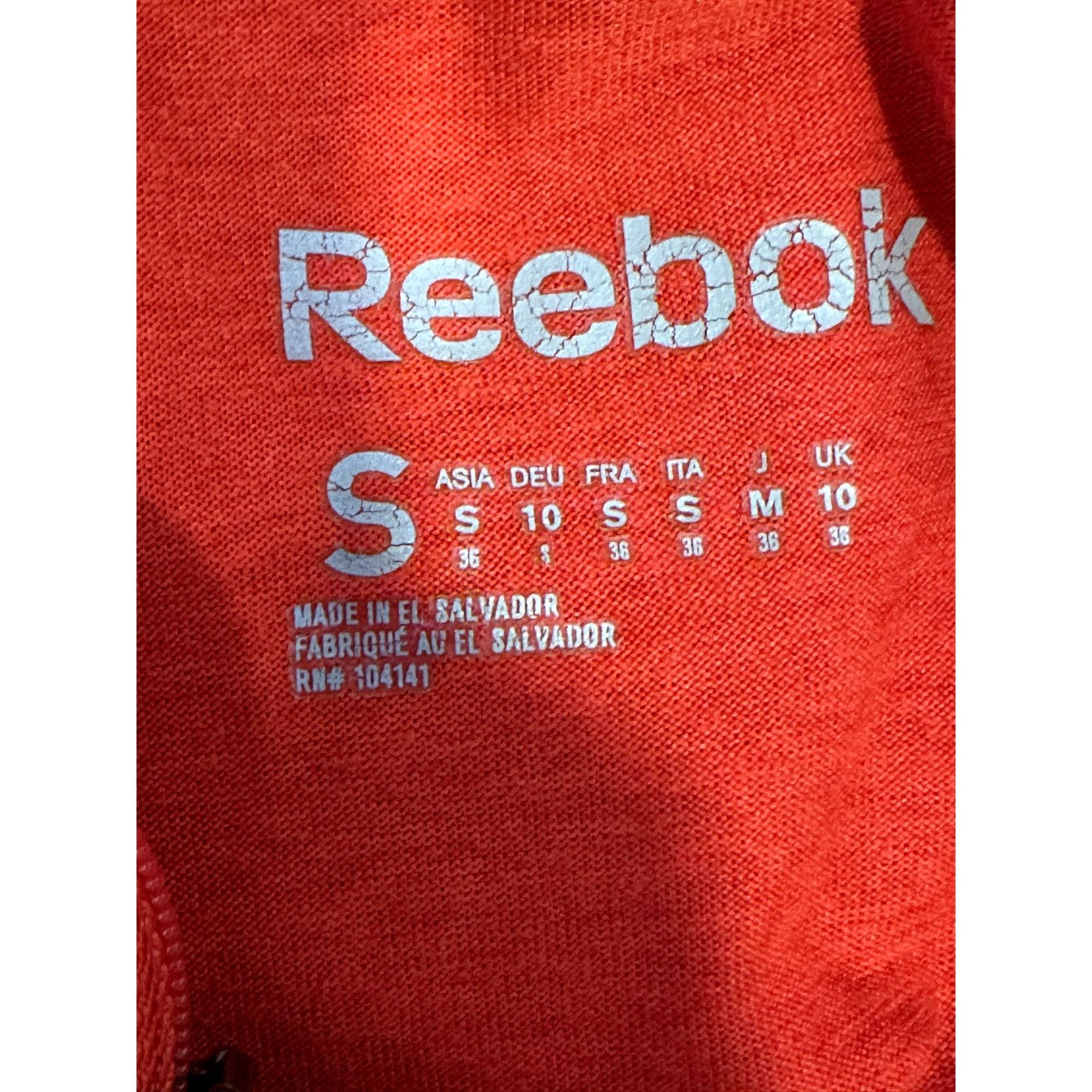 Reebok Reebok Womens Orange Performance Heather Quarter Zip Shirt S Size S / US 4 / IT 40 - 8 Thumbnail