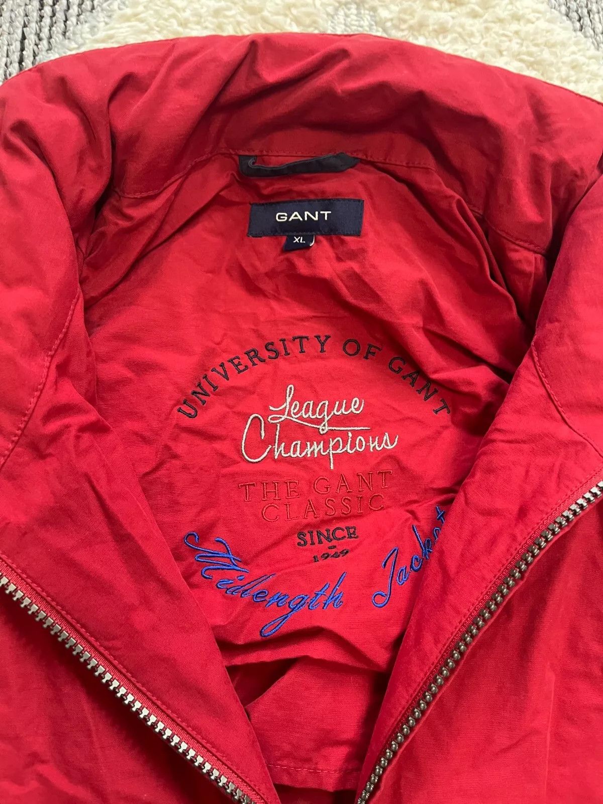 Gant Gant Vintage Red XL Jacket With Hood Size US XL / EU 56 / 4 - 3 Thumbnail