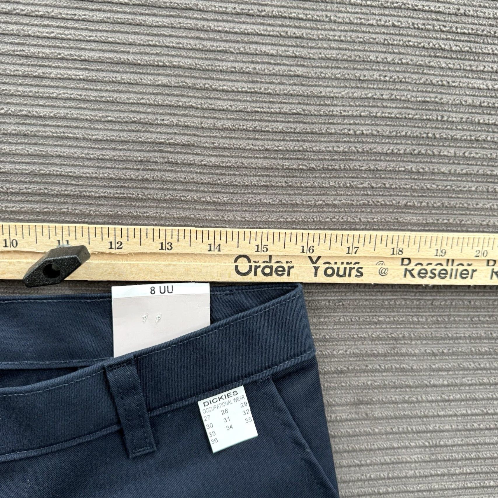 Dickies Dickies Pants Women 8/32 Blue Polyester Logo Workwear Straight Leg Size 30" / US 8 / IT 44 - 5 Thumbnail