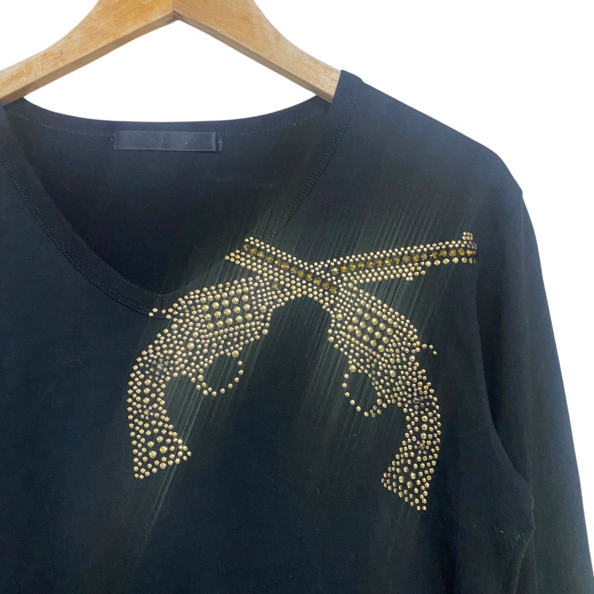 roarguns Roarguns Swarovski Black Longsleeve Shirt Size US M / EU 48-50 / 2 - 7 Thumbnail