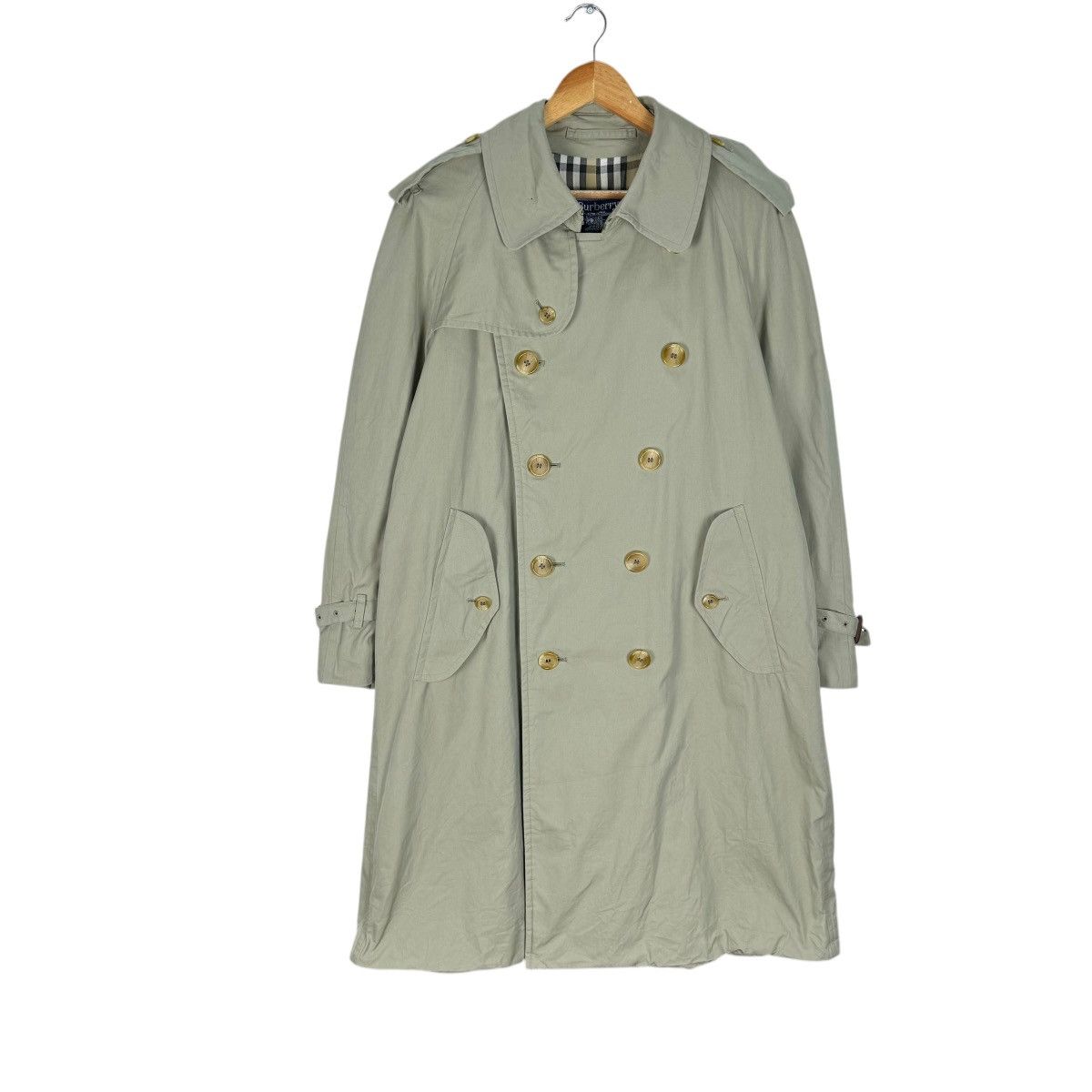 Burberry × Burberry Prorsum × Vintage ☀️BURBERRYS ENGLAND NOVA CHECKED TRENCH COAT JACKET Size US M / EU 48-50 / 2 - 3 Thumbnail