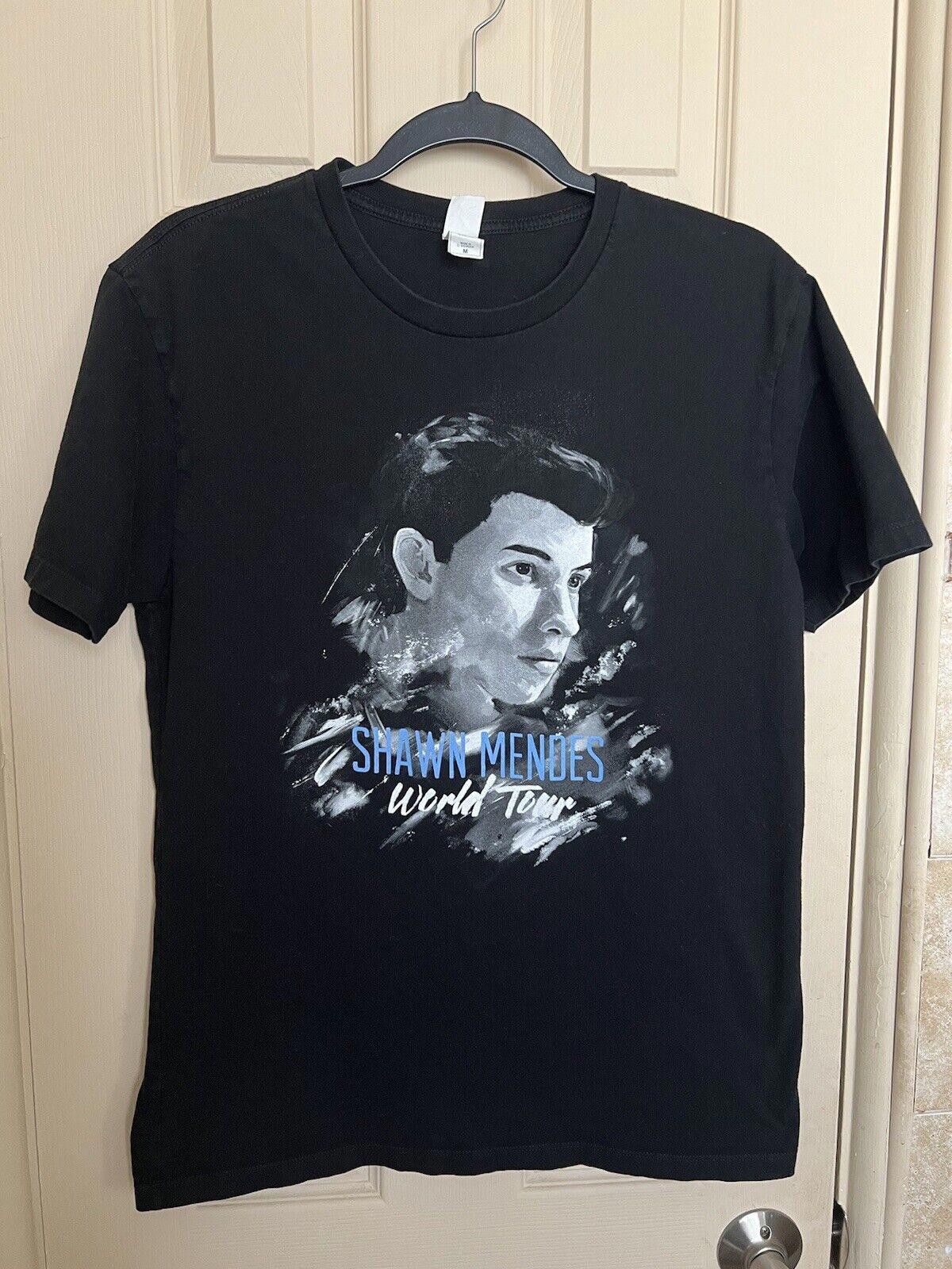 Designer Shawn Mendes Shirt Adult Medium Black Concert World Tour Size US M / EU 48-50 / 2 - 2 Thumbnail