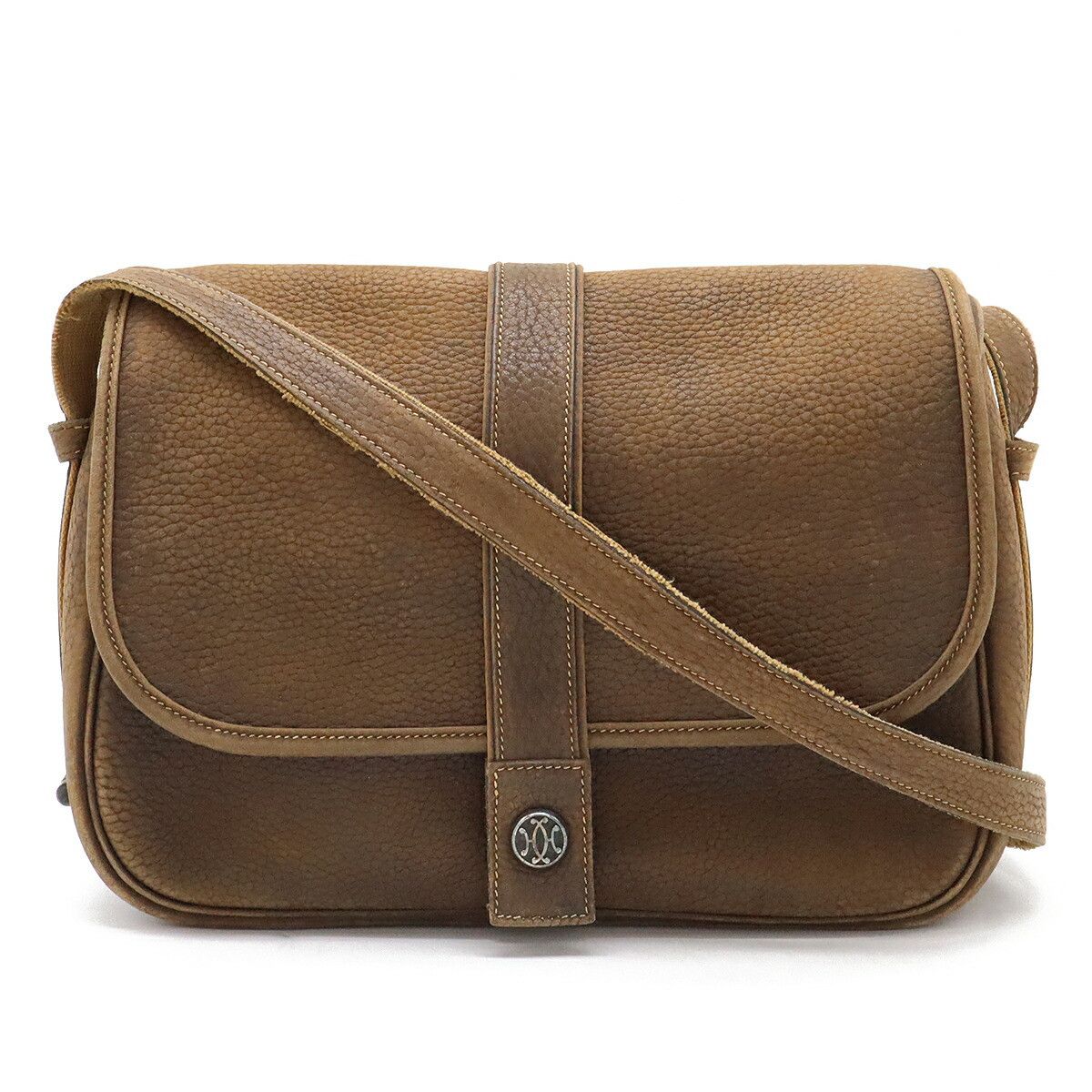 Hermes Hermes Numea Leather Shoulder Bag Leather Shoulder Bag Stamp X (1994) in Brown, Women's