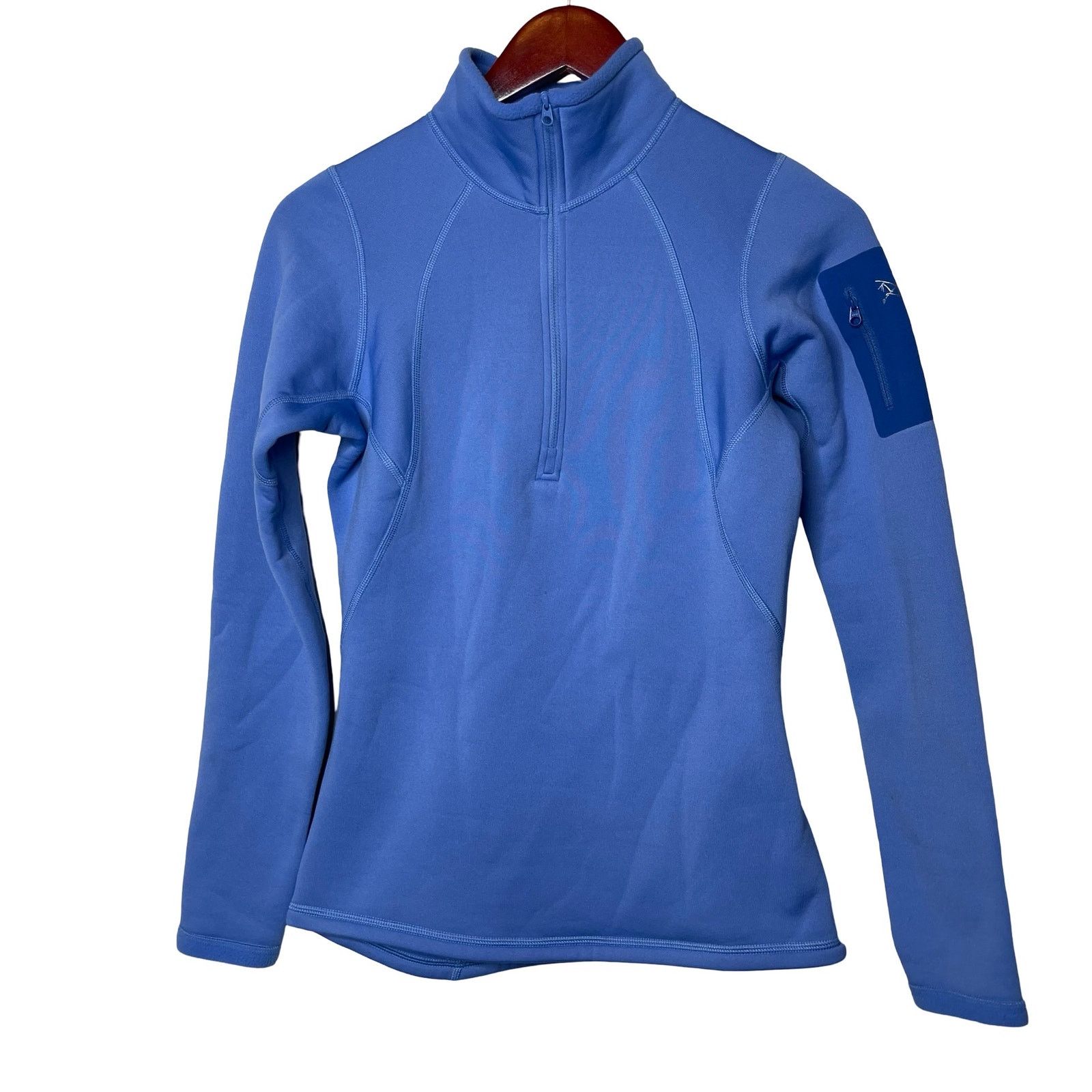 Arc'teryx Half Zip Pullover Long Sleeve Athletic Jacket Blue