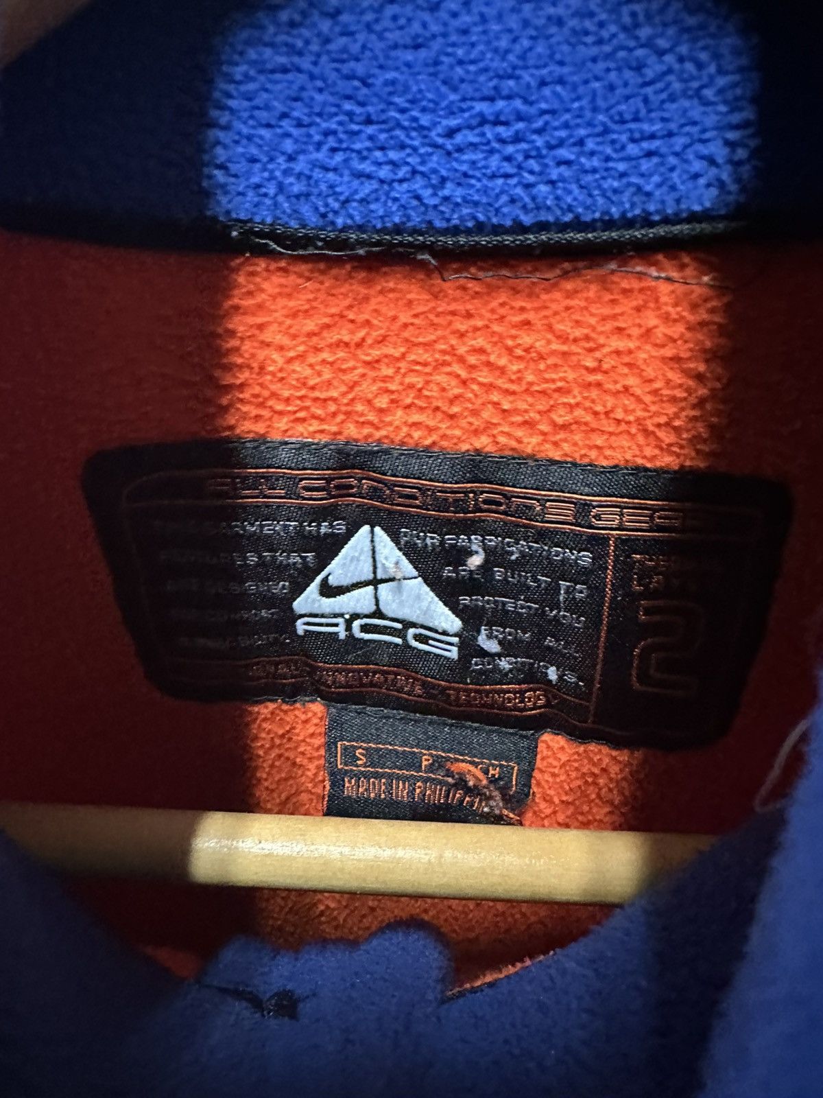 Nike ACG Nike ACG Orange Fleece Vest Size US S / EU 44-46 / 1 - 3 Thumbnail