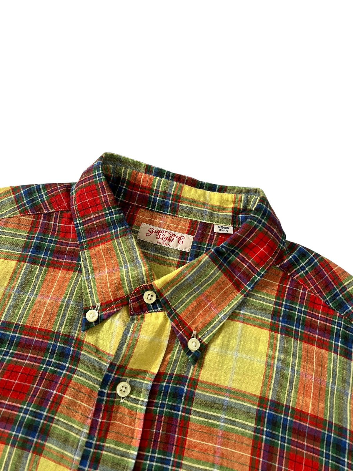 Sugar Cane Sugar Cane Light Plaid Half Sleeve Button Up Shirt Size US M / EU 48-50 / 2 - 3 Thumbnail
