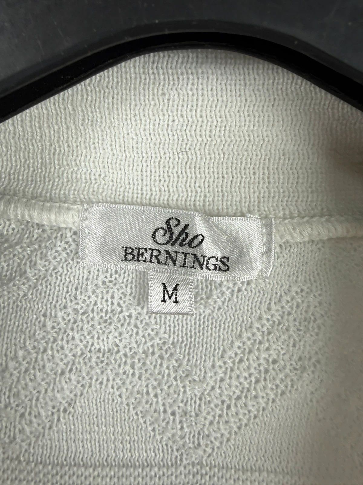 BERNINGS SHO Sho Bernings White Cardigan Made In Japan size M Size US M / EU 48-50 / 2 - 3 Thumbnail