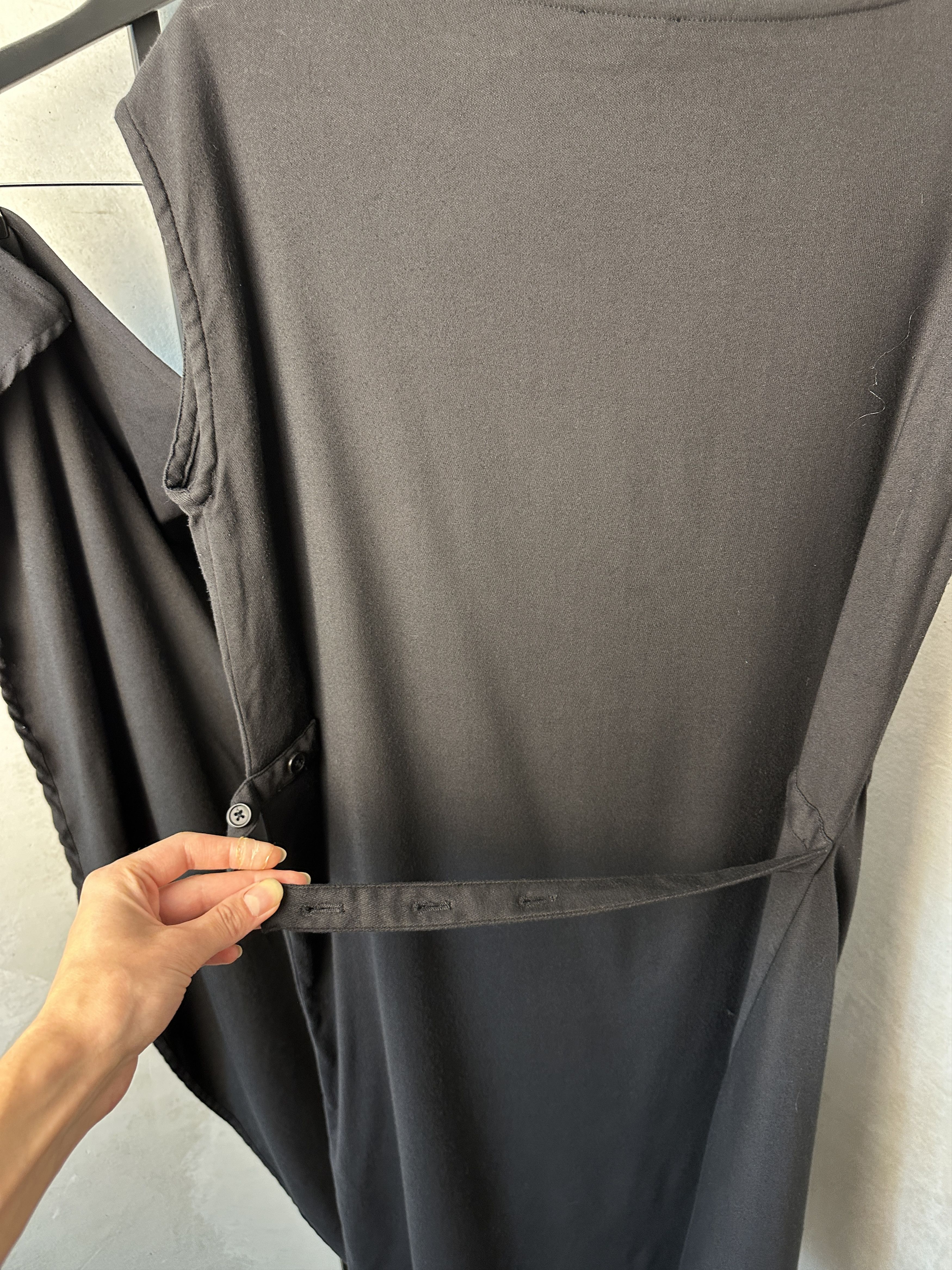 Ann Demeulemeester ANN DEMEULEMEESTER Angelika Draped Black Dress Size M / US 6-8 / IT 42-44 - 8 Thumbnail