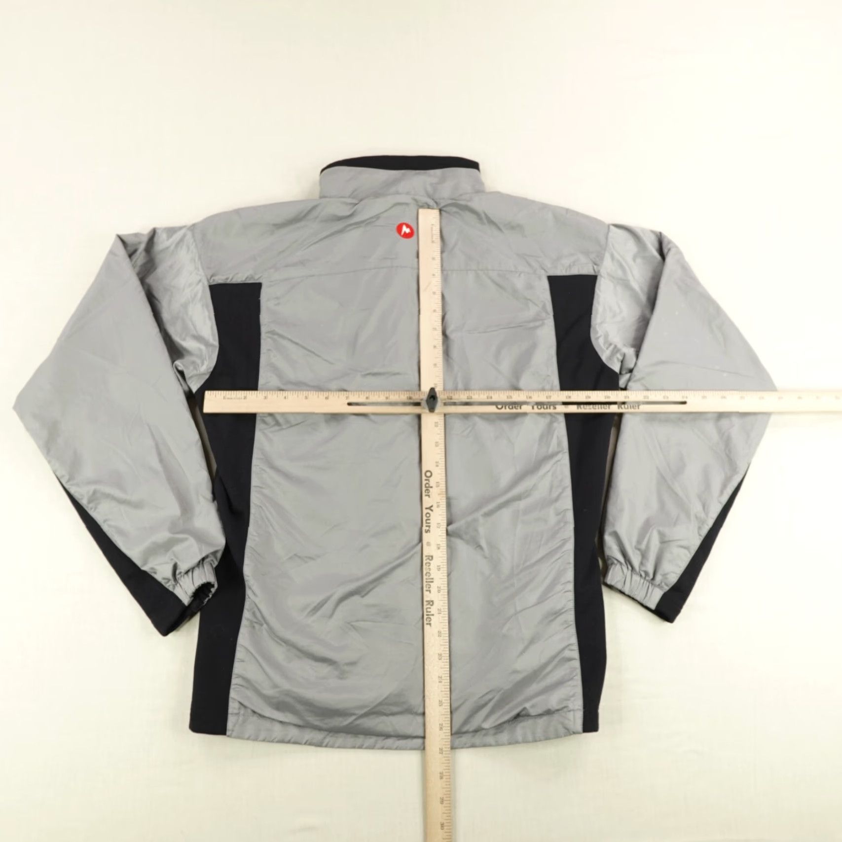 Marmot Marmot Jacket Mens Medium Gray Black Windbreaker Lined Full Zip Up Regular Fit Outdoor Coat Size US M / EU 48-50 / 2 - 7 Thumbnail