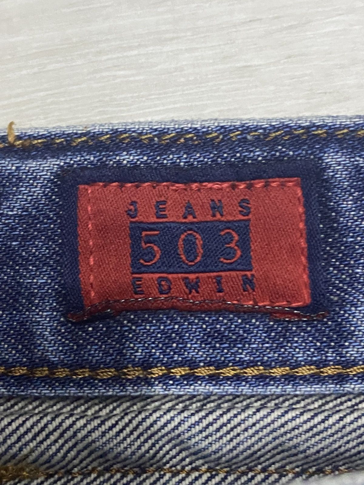Edwin Vintage Edwin 503zz Faded Wash Distressed Loose Jeans Size US 30 / EU 46 - 12 Thumbnail