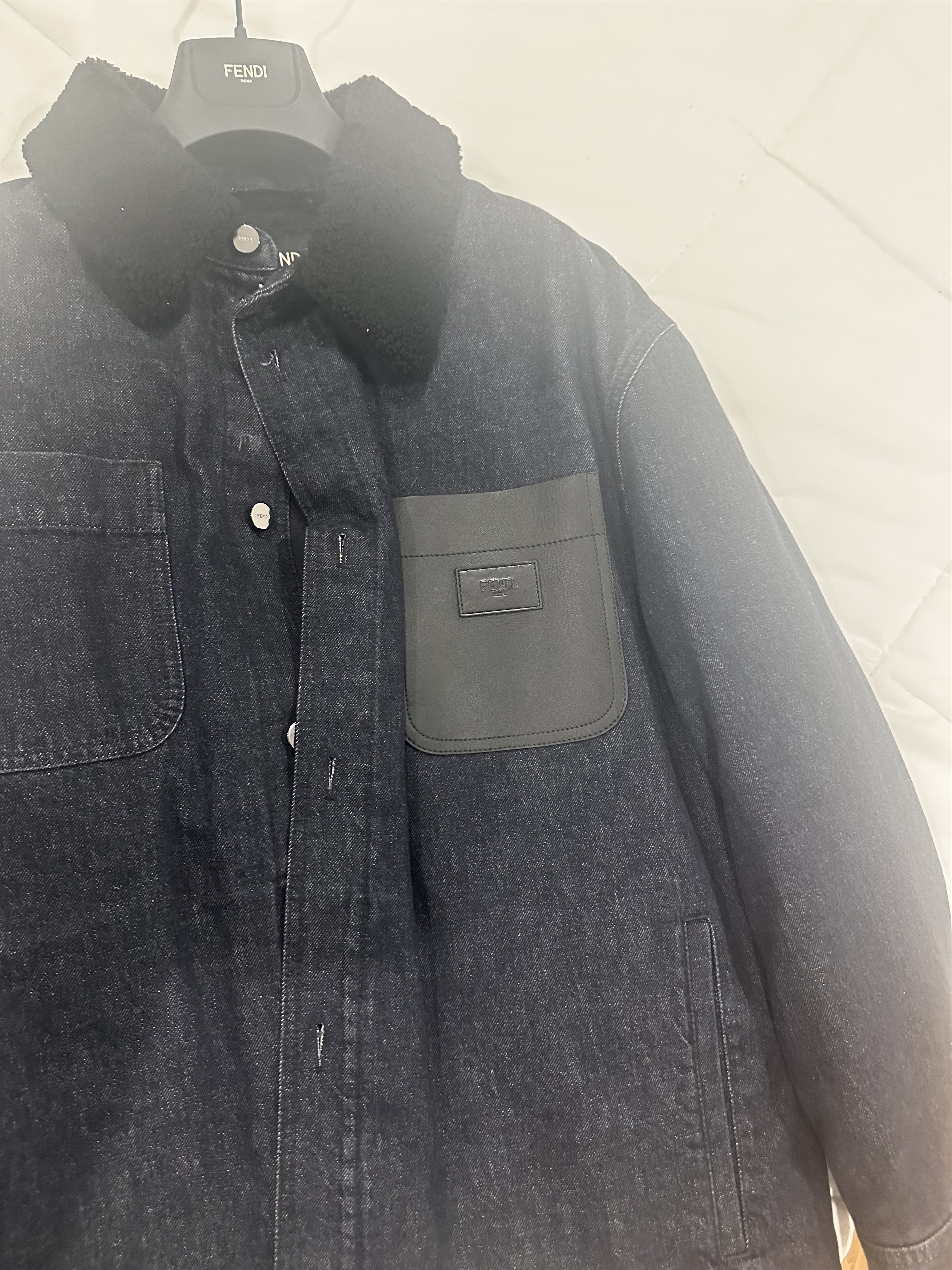 Fendi Denim Padded Jacket Size US L / EU 52-54 / 3 - 1 Thumbnail