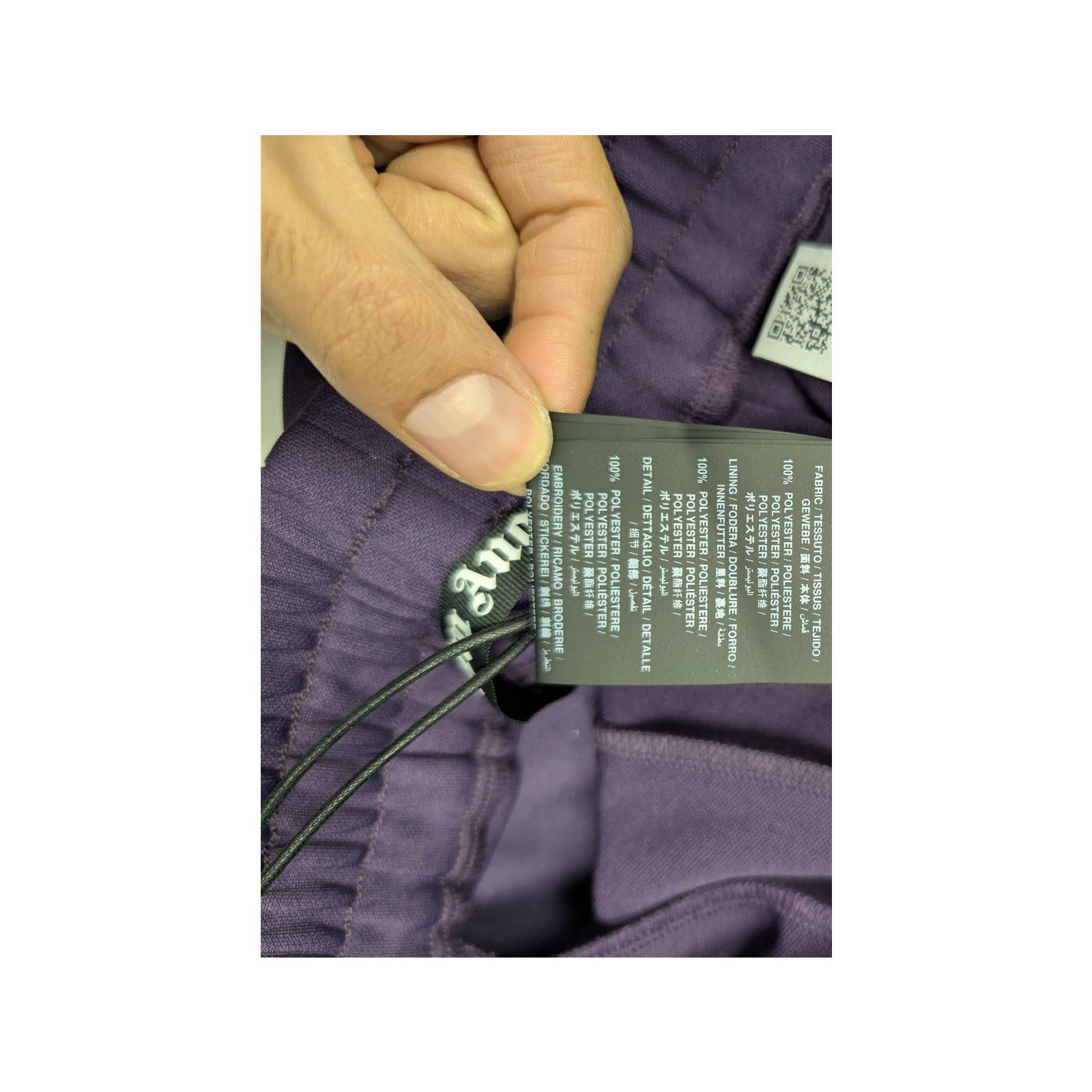 Palm Angels o1rshd1 Classic Logo Track Shorts in Dark Purple / Off-White Size US 36 / EU 52 - 15 Thumbnail