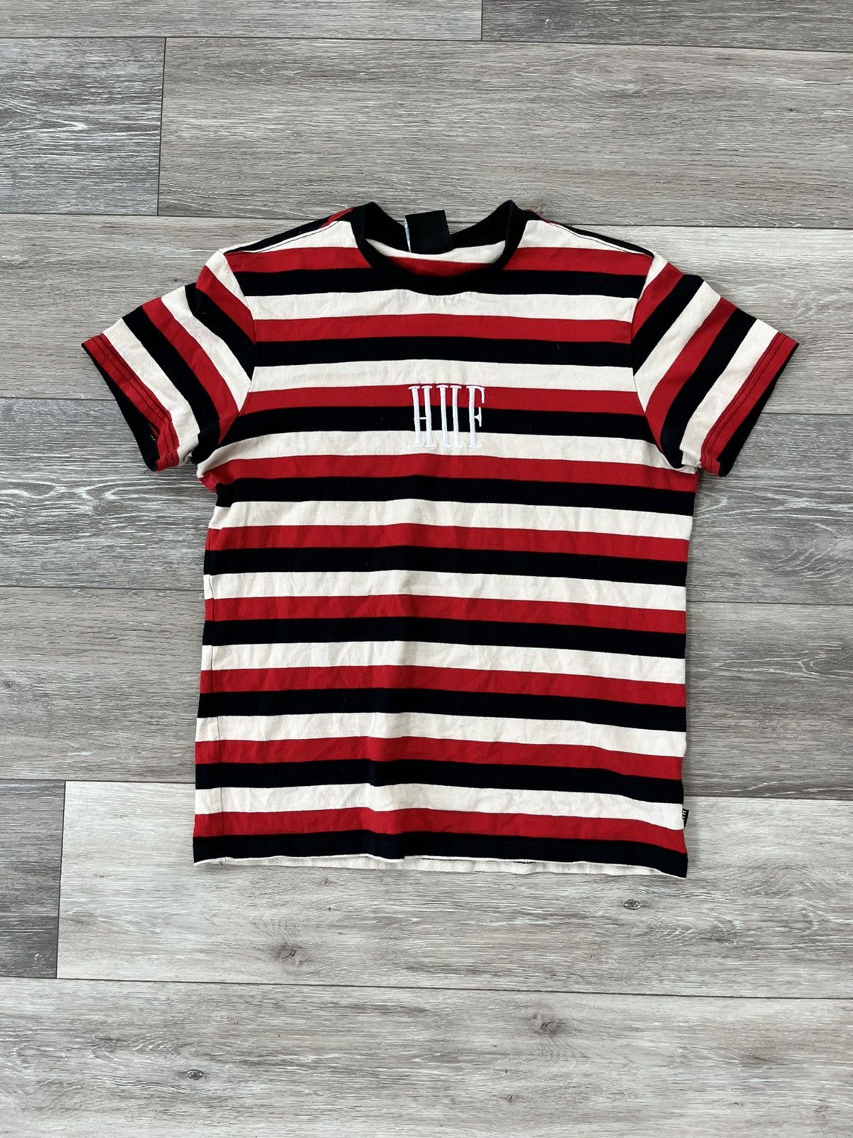 Huf Huf Striped T-Shirt Size US S / EU 44-46 / 1 - 1 Thumbnail