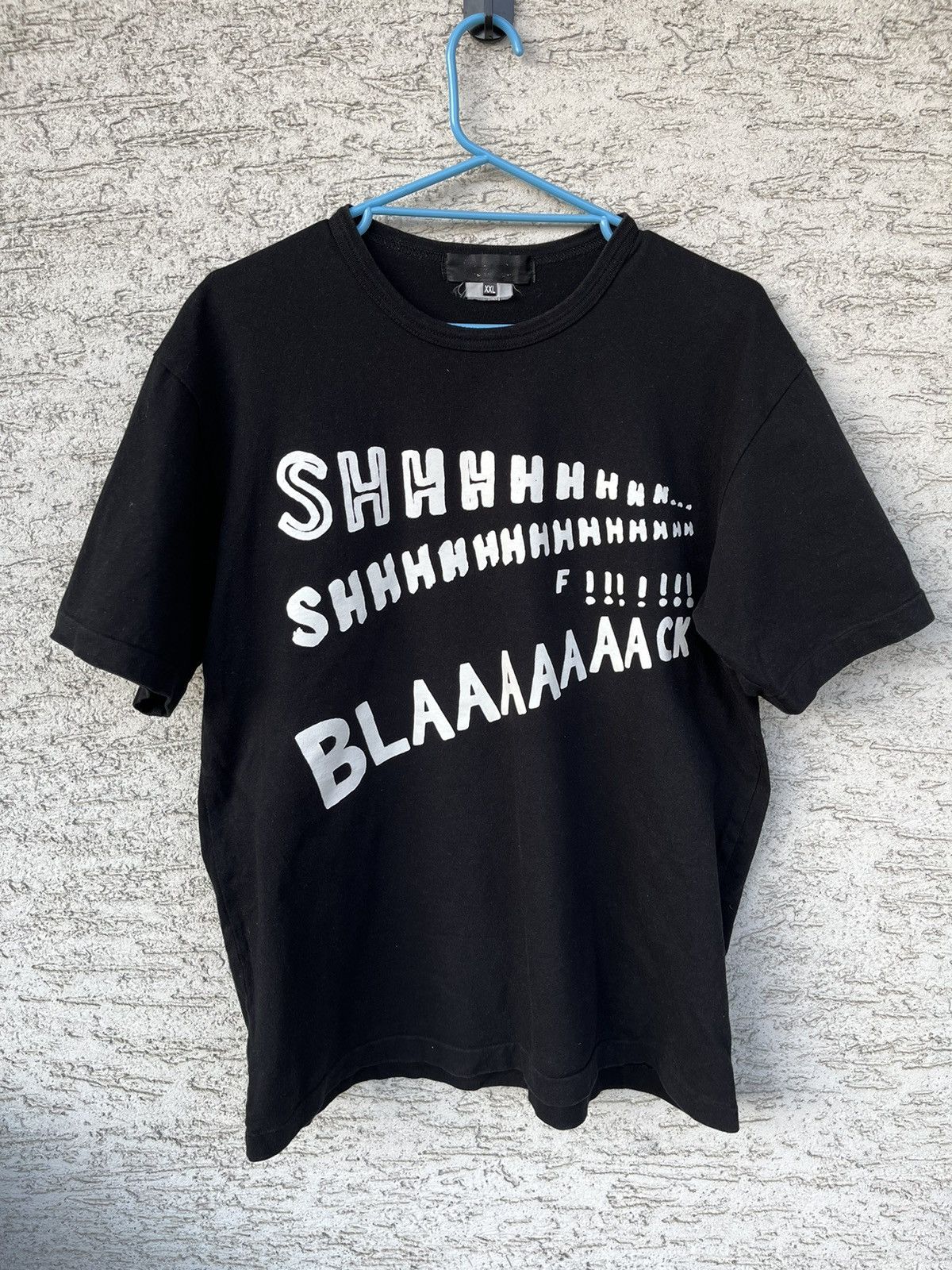 CDG by Comme des Garcons × Comme des Garcons × Comme des Garcons Black Comme des Garçons Black Shhhhh Tee Size US XXL / EU 58 / 5 - 4 Thumbnail