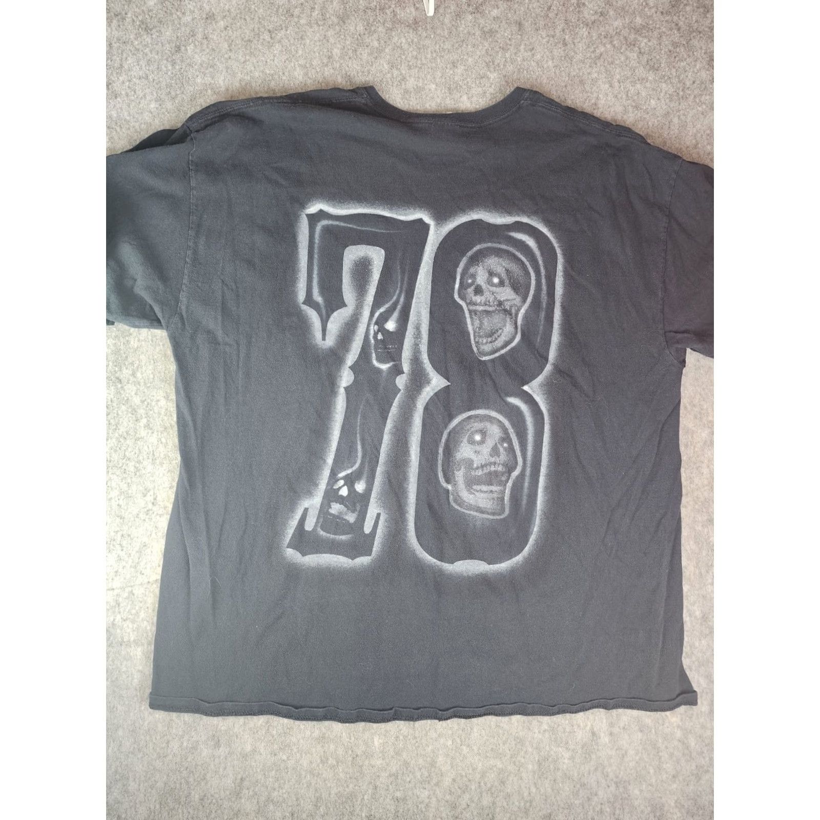 Gildan Gildan T-Shirt Michigan 2XL Distressed Skull Smoke Gray Men XL? Size US XXL / EU 58 / 5 - 3 Thumbnail
