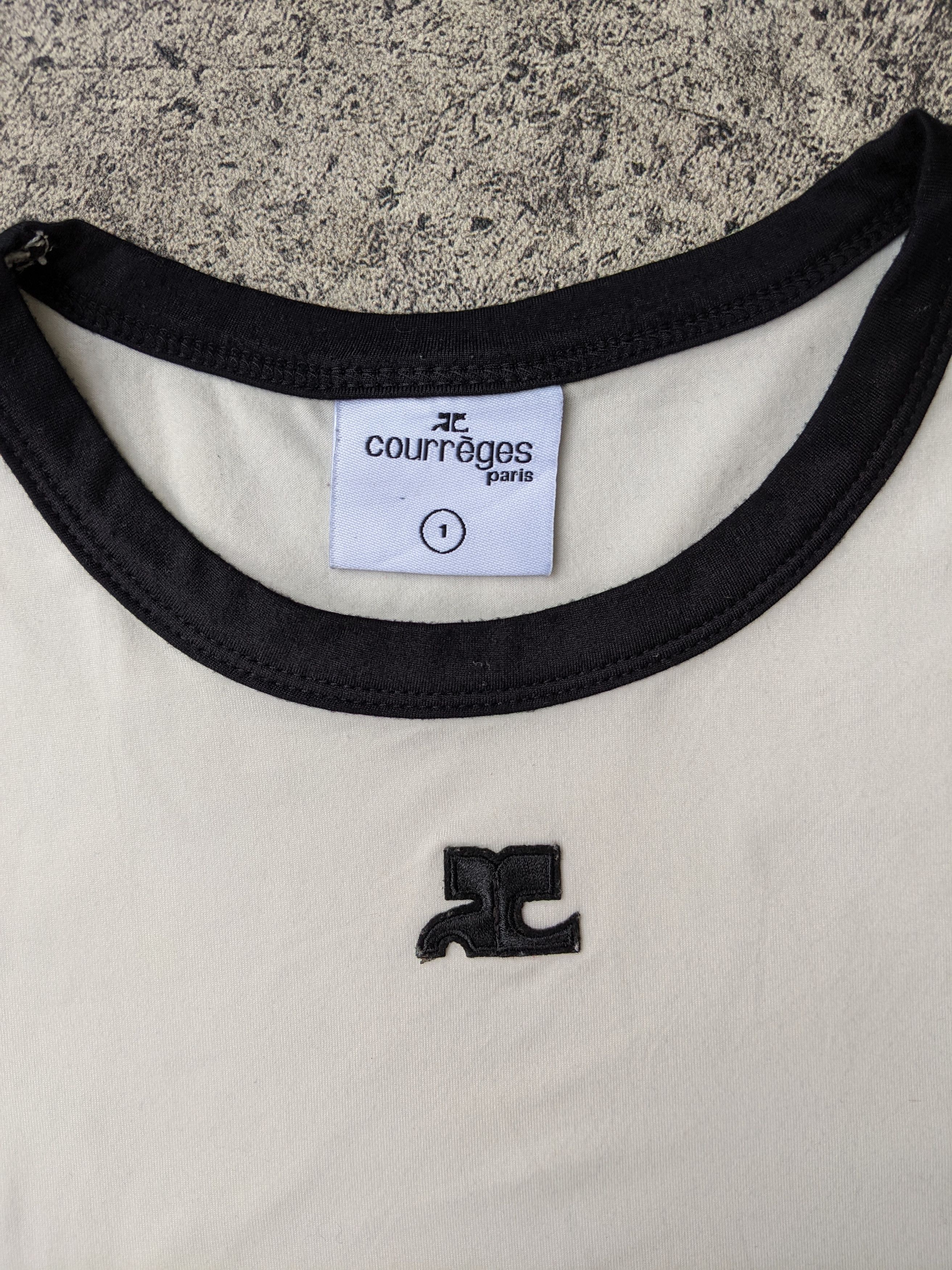 Courreges Courreges Ringer Tee Size ONE SIZE - 4 Thumbnail