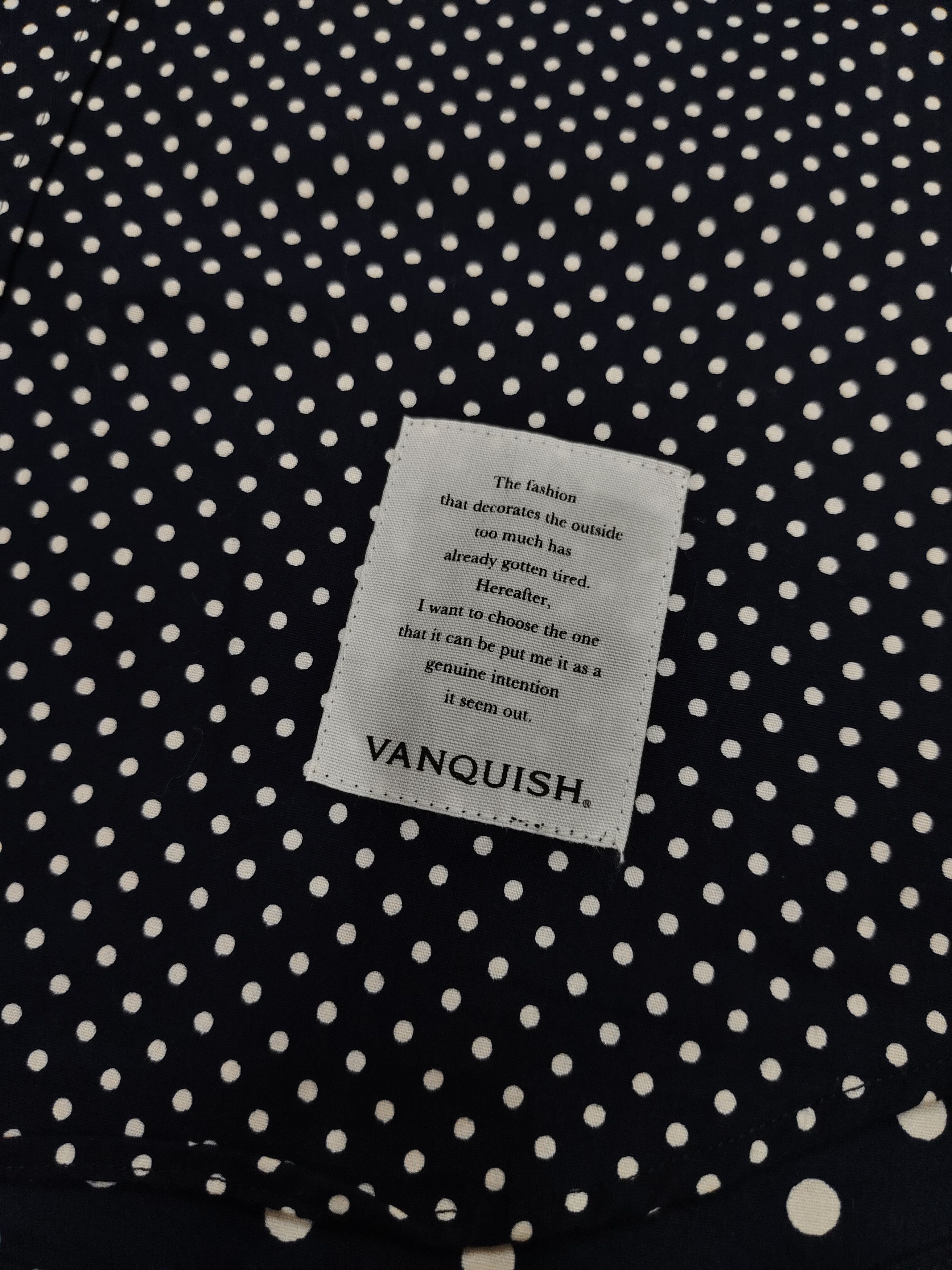 Vanquish DOPE🇯🇵Vanquish🇯🇵 Polkadot Pattern Short Shirt Size L / US 10 / IT 46 - 3 Thumbnail