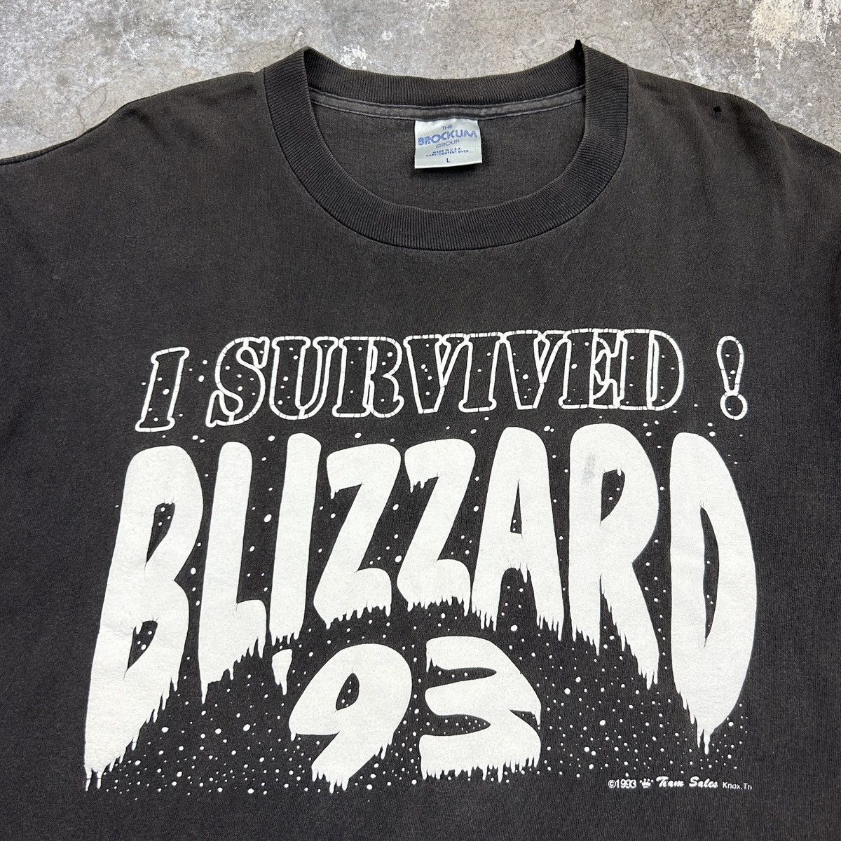 Brockum × Vintage 1990s I Survived Blizzard Size US L / EU 52-54 / 3 - 3 Thumbnail