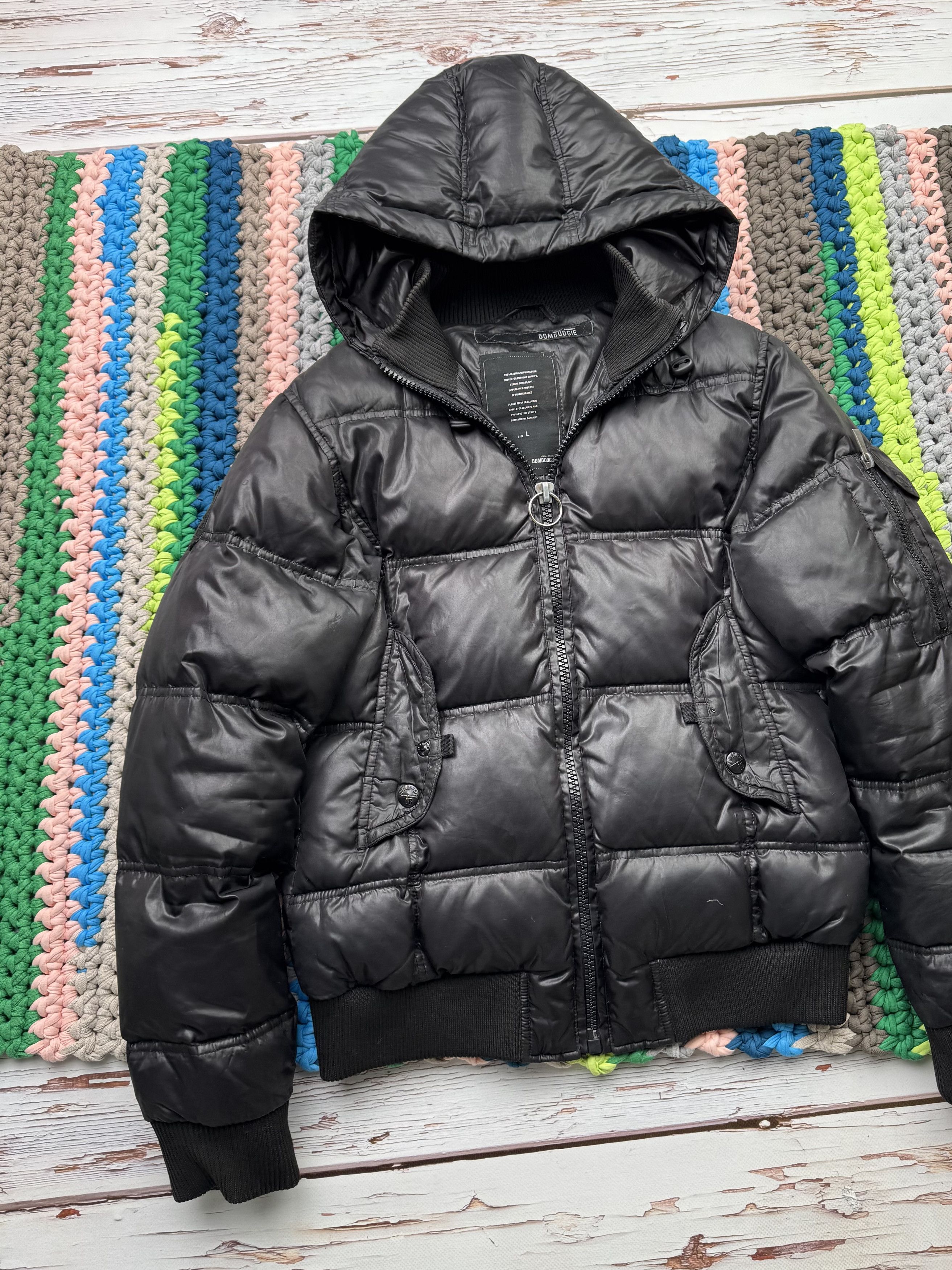 Japanese Brand Vintage Cropped Down Puffer Jacket (ET1)(D15) Size L / US 10 / IT 46 - 2 Thumbnail