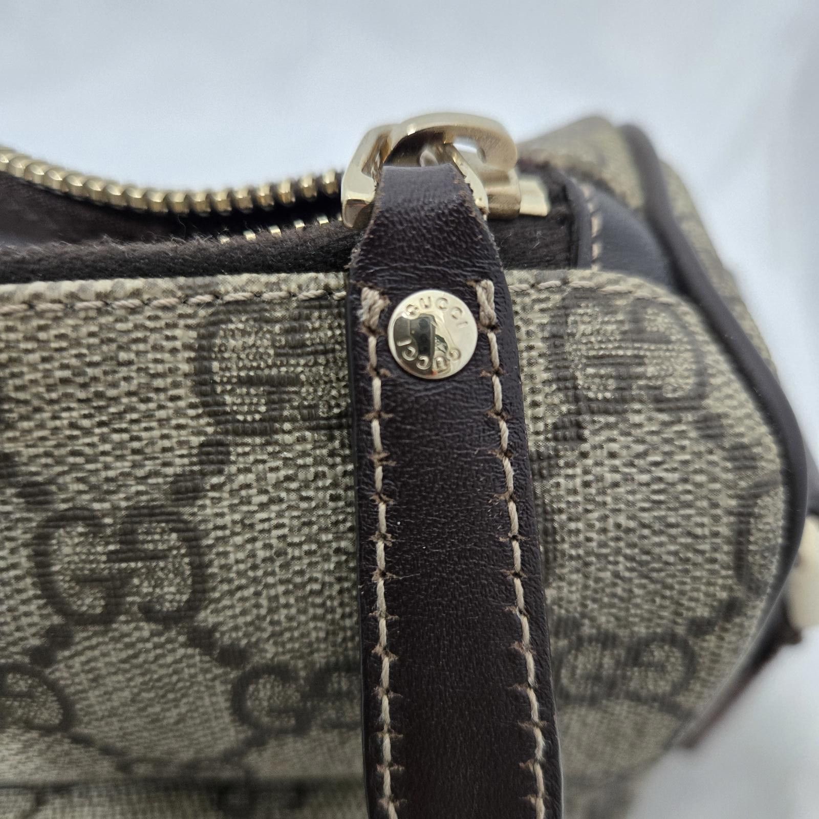 Gucci Gucci Messenger Bag GG Supreme Canvas Leather Trim Italy Size ONE SIZE - 5 Thumbnail