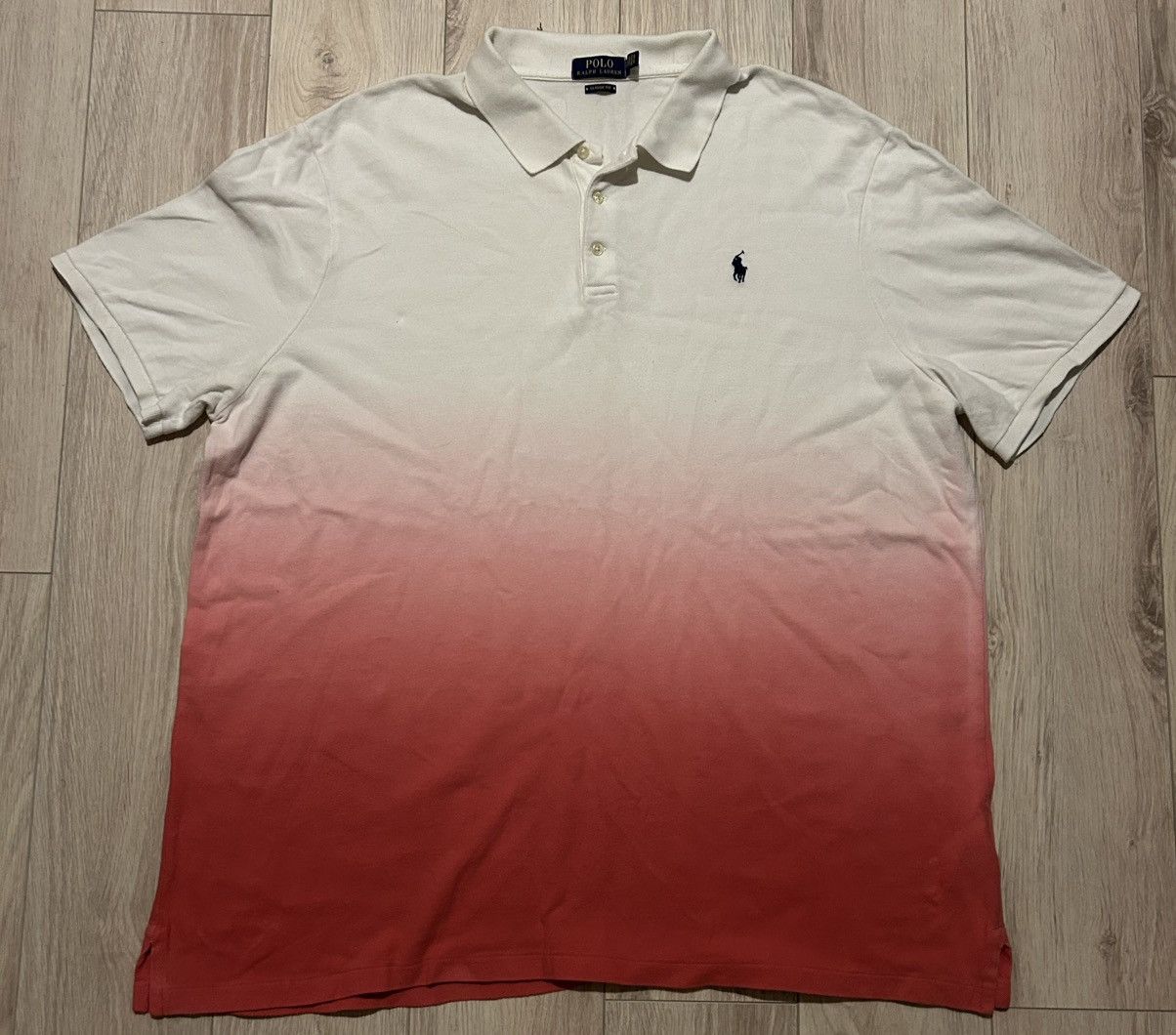 Ralph Lauren Polo Ralph Lauren white red gradient polo tee Size US XXL / EU 58 / 5 - 1 Thumbnail