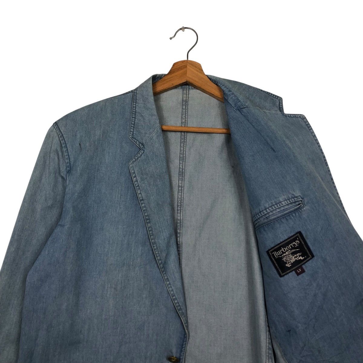 Burberry 📌Vintage Chore Work Denim Jacket Burberrys Double Breast Size US M / EU 48-50 / 2 - 13 Thumbnail