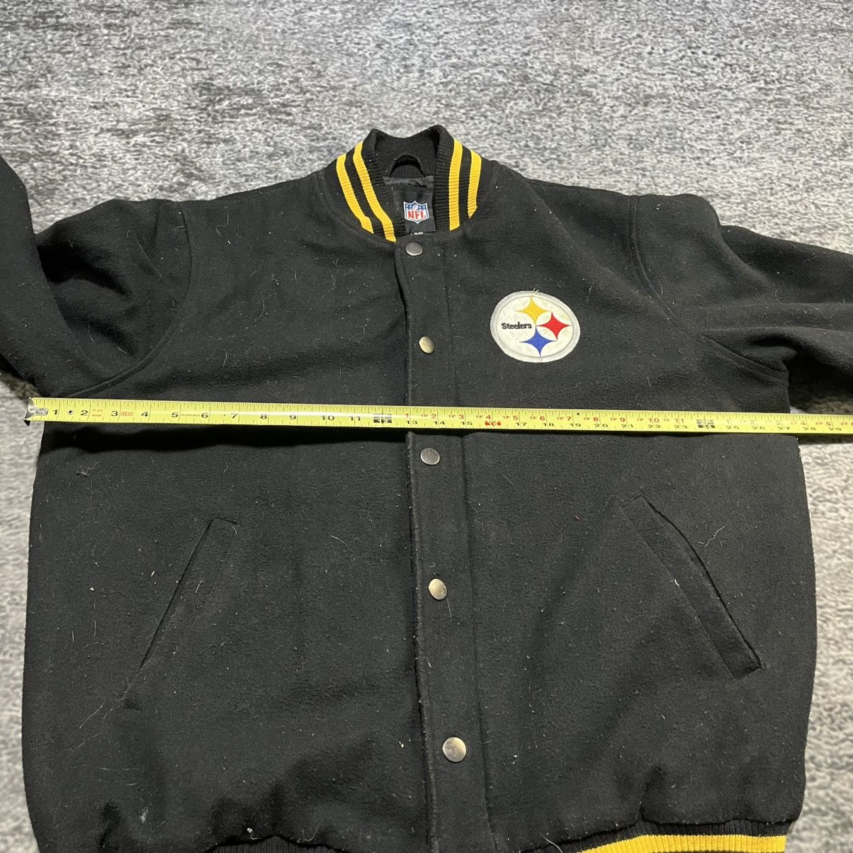 NFL VINTAGE PITTSBURGH STEELERS NFL VARSITY BOMBER JACKET XL Size US XL / EU 56 / 4 - 10 Thumbnail
