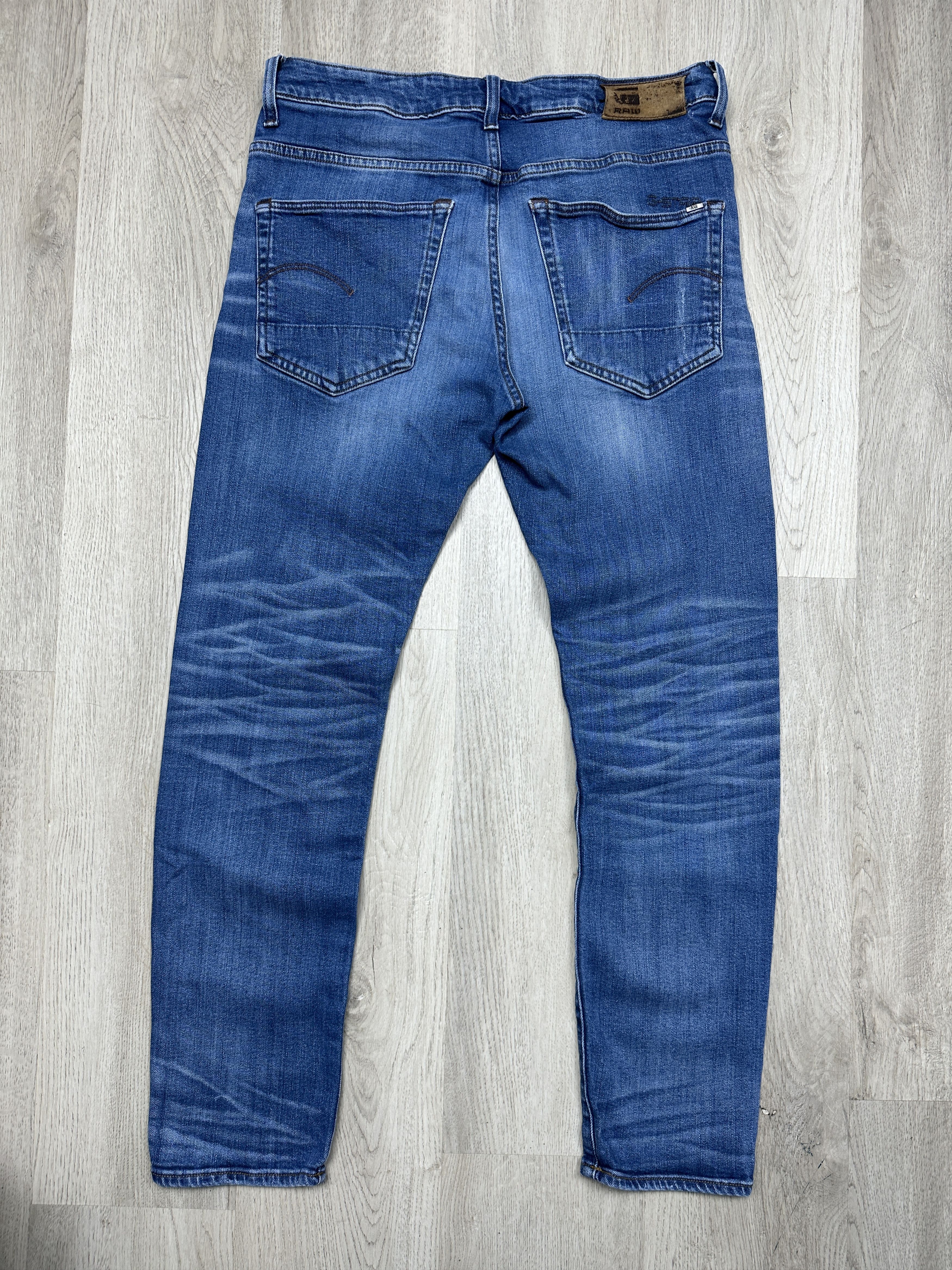 G-Star G Star Raw 3301 Slim Mens Denim Pants Jeans Size US 32 / EU 48 - 6 Thumbnail