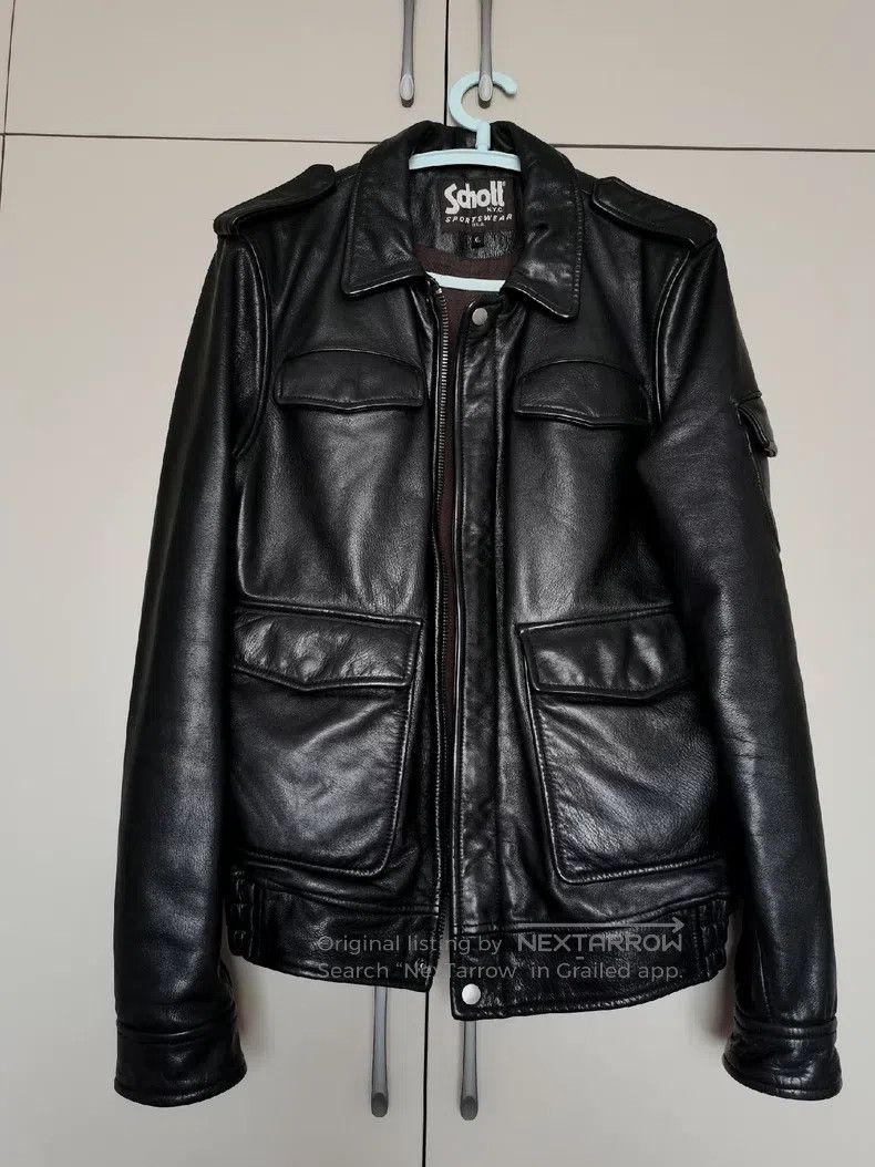 Schott Schott NYC Pure Leather Bomber Jacket Size US L / EU 52-54 / 3 - 1 Thumbnail