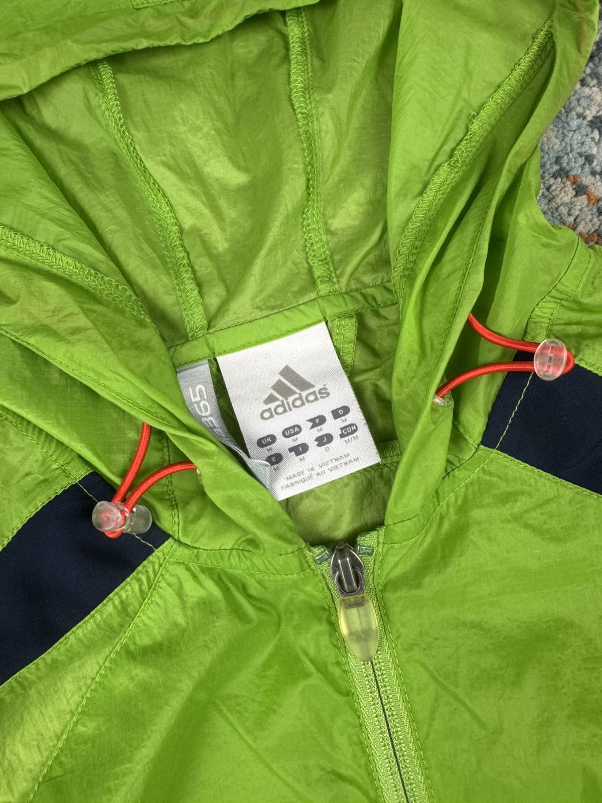 Adidas Vintage 00s Adidas F50 translucent windbreaker blokecore y2k Size US M / EU 48-50 / 2 - 13 Thumbnail